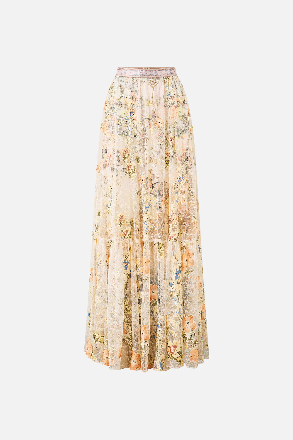 WAISTBAND RUFFLE HEM SKIRT TWILIGHT IN ISTANBUL - Image 3