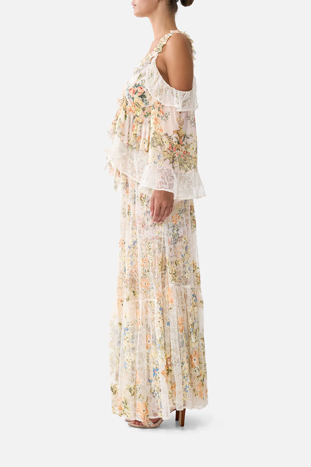WAISTBAND RUFFLE HEM SKIRT TWILIGHT IN ISTANBUL - Image 4