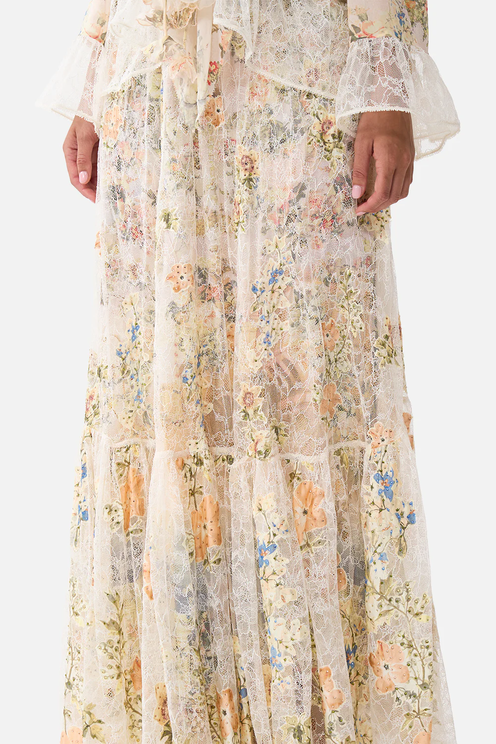 WAISTBAND RUFFLE HEM SKIRT TWILIGHT IN ISTANBUL - Image 5
