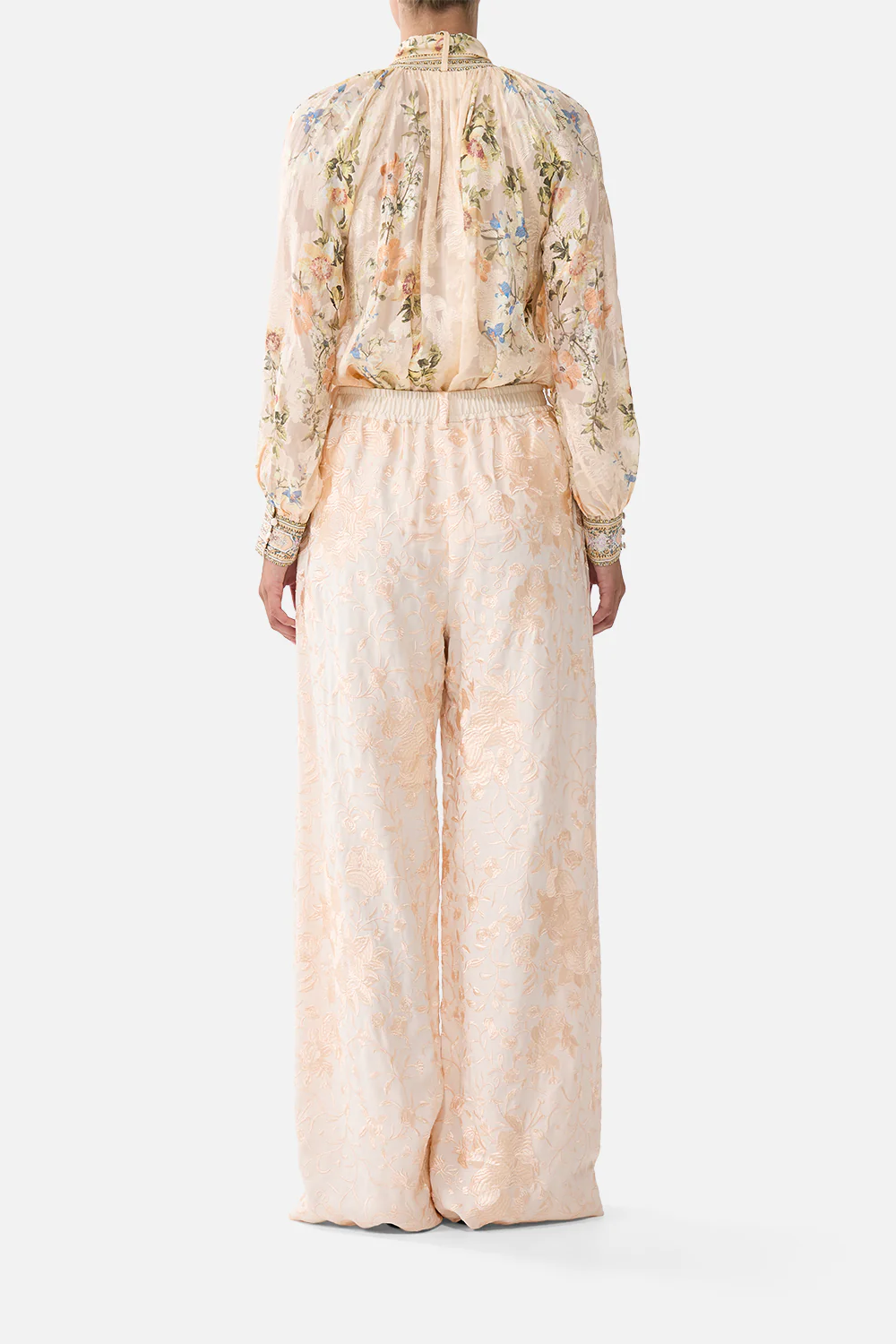 DETACHABLE PUSSY BOW RAGLAN BLOUSE TWILIGHT IN ISTANBUL - Image 2
