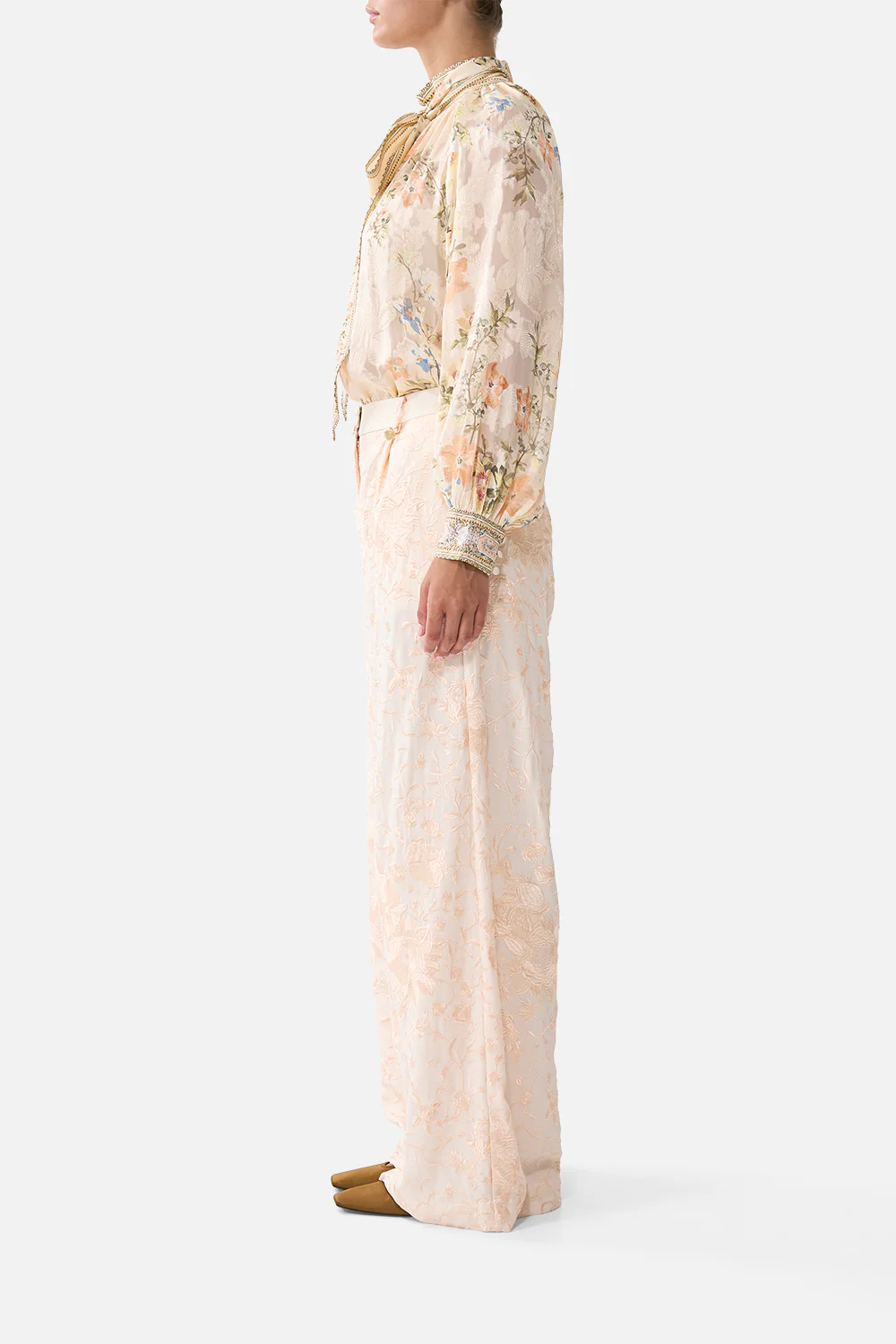 DETACHABLE PUSSY BOW RAGLAN BLOUSE TWILIGHT IN ISTANBUL - Image 4