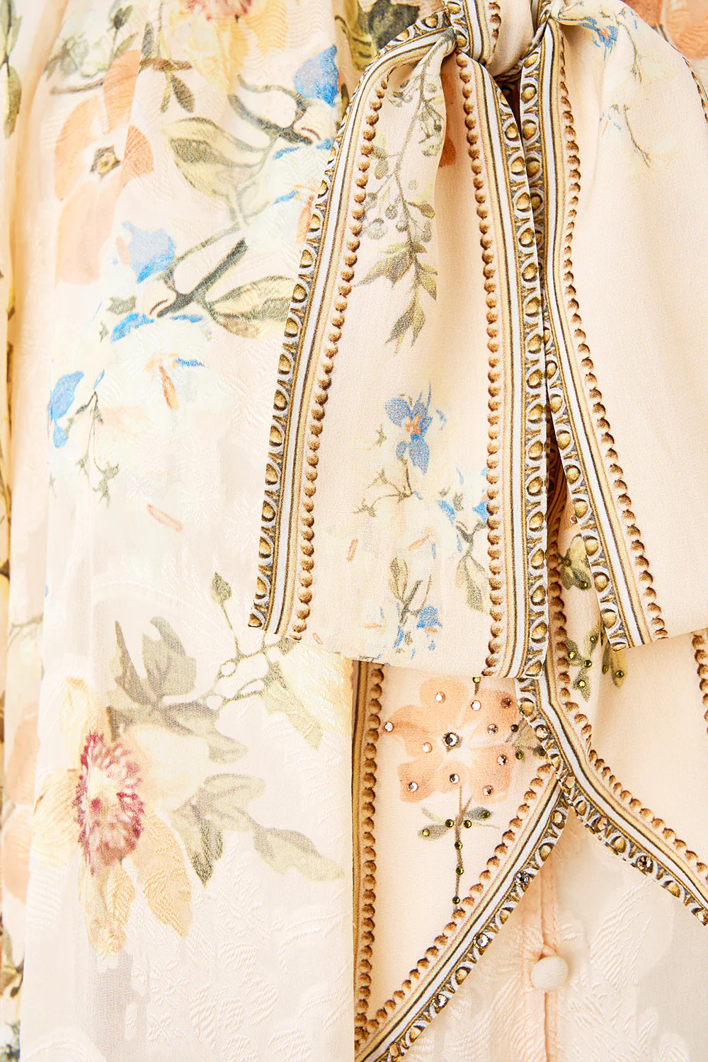 DETACHABLE PUSSY BOW RAGLAN BLOUSE TWILIGHT IN ISTANBUL - Image 7