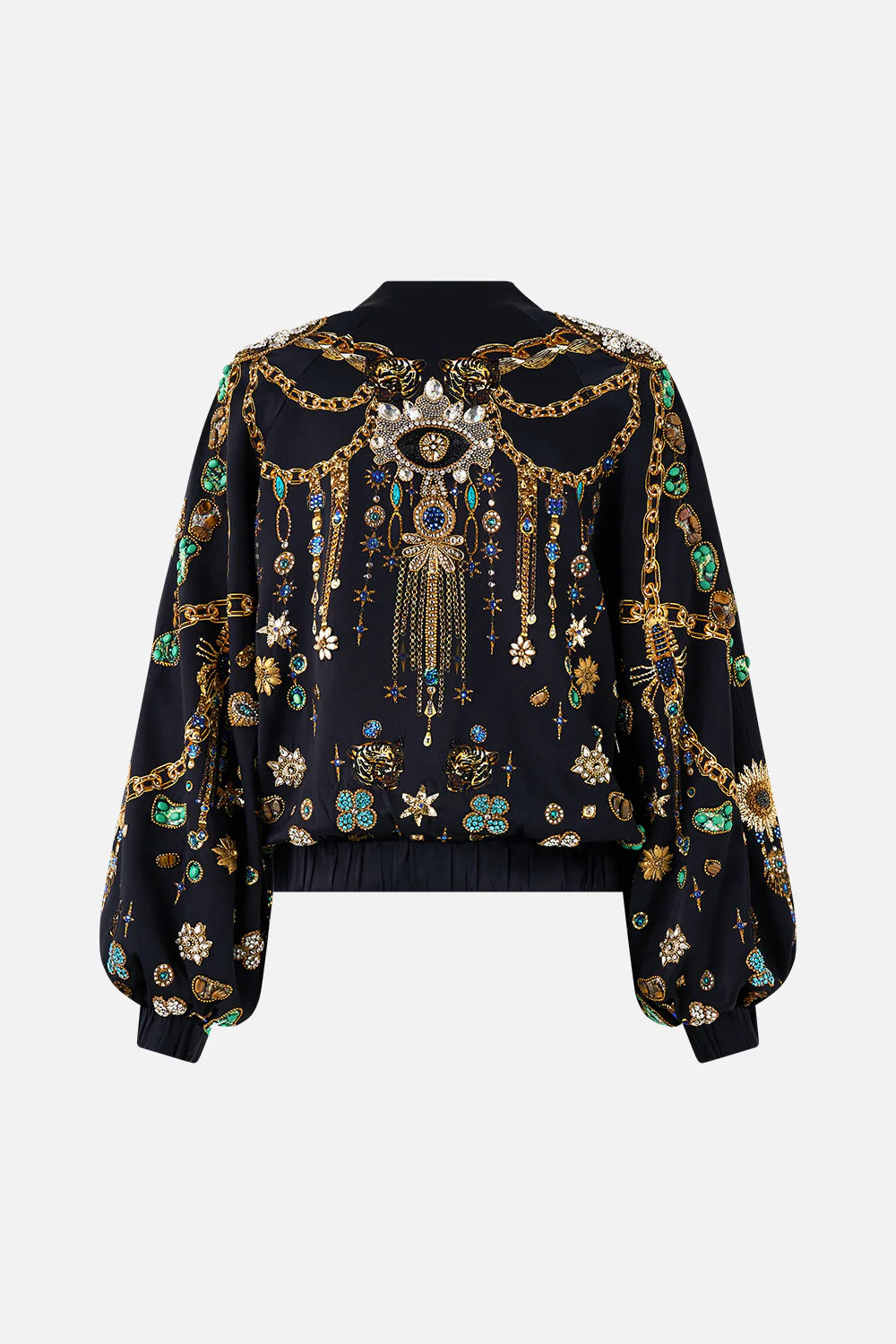 BOMBER JACKET WITH SHIRRED CUFF AMULETS AND ALCHEMY - Image 6