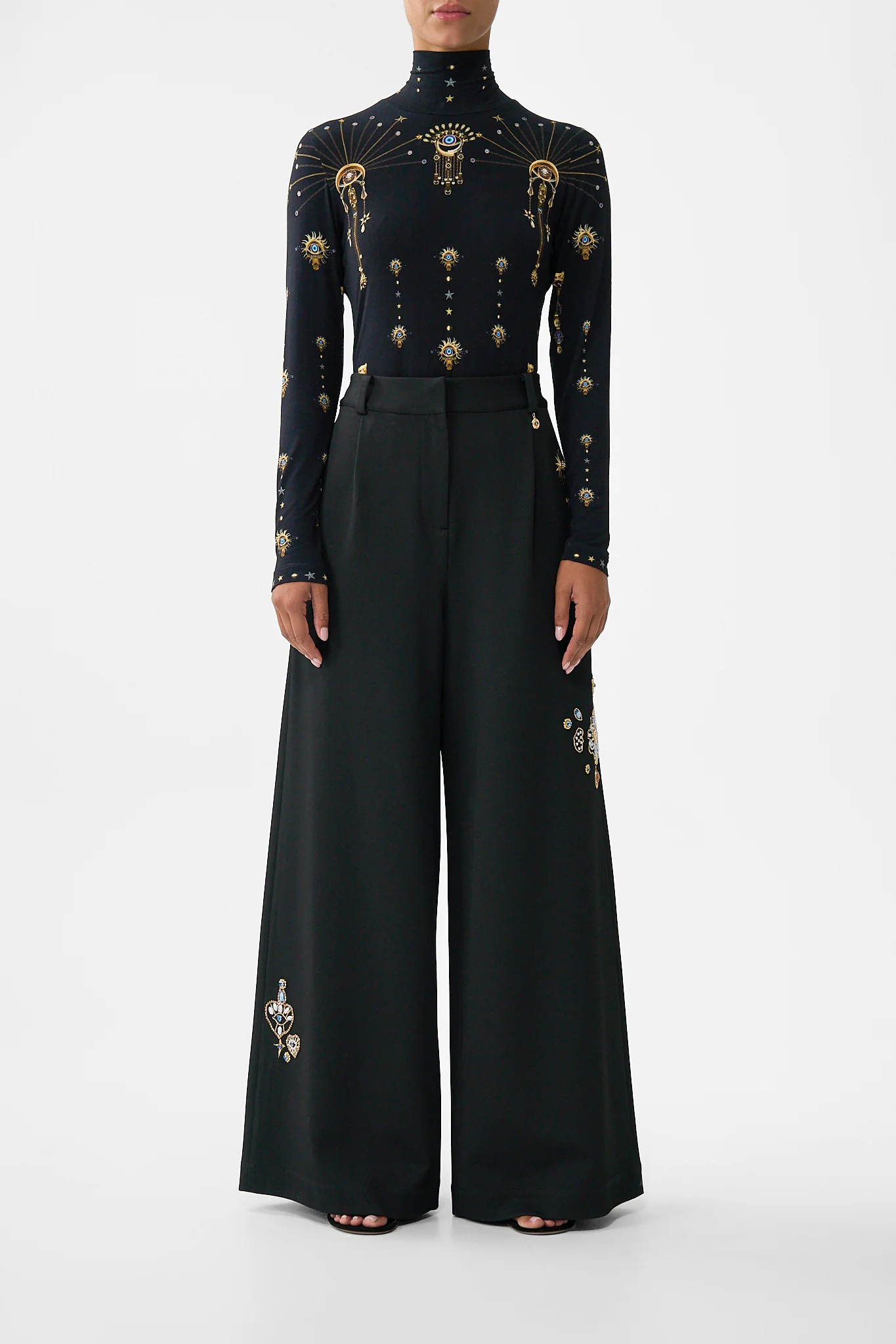 WIDE LEG WAISTED PANT AMULETS AND ALCHEMY