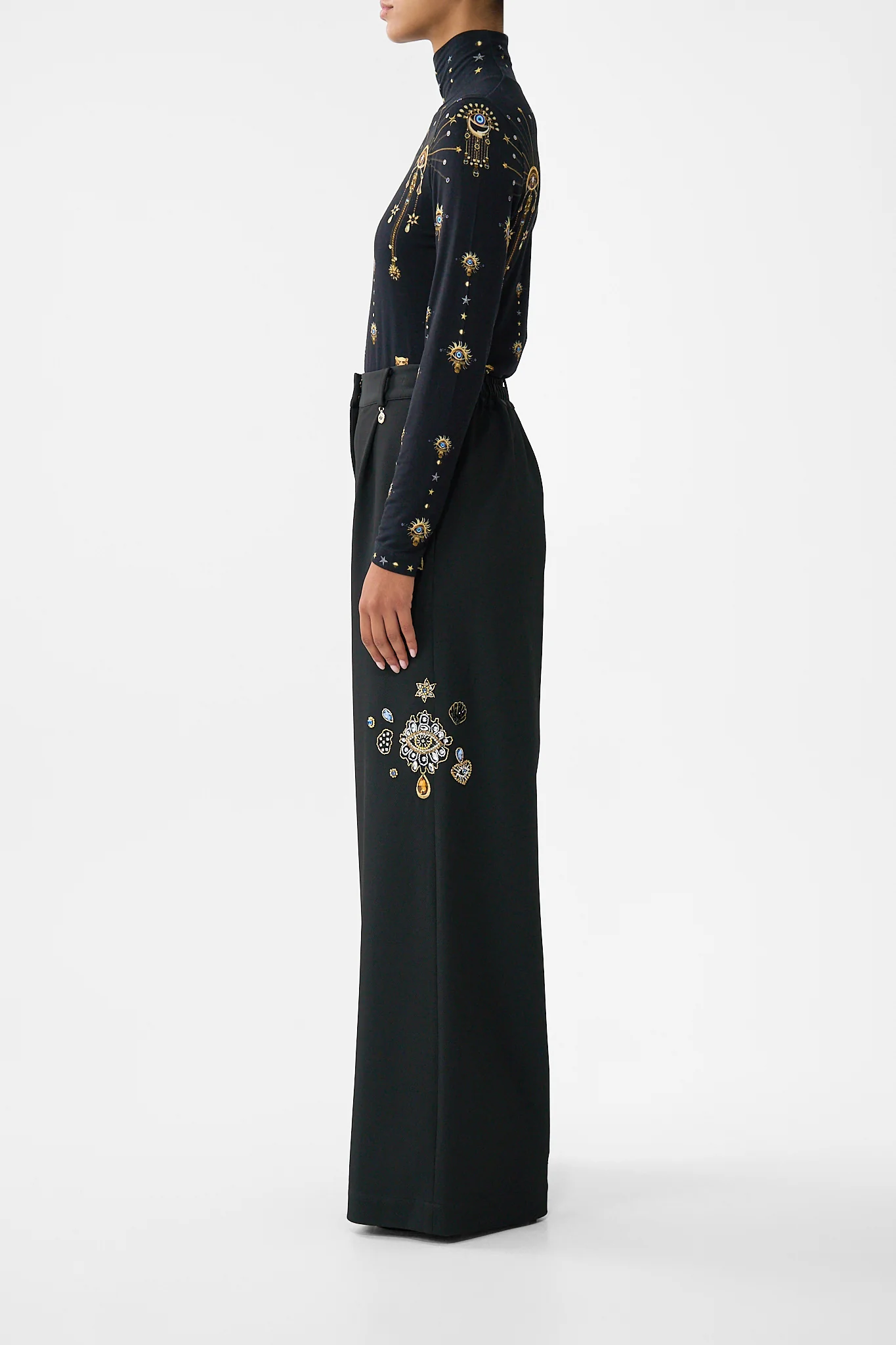 WIDE LEG WAISTED PANT AMULETS AND ALCHEMY - Image 4