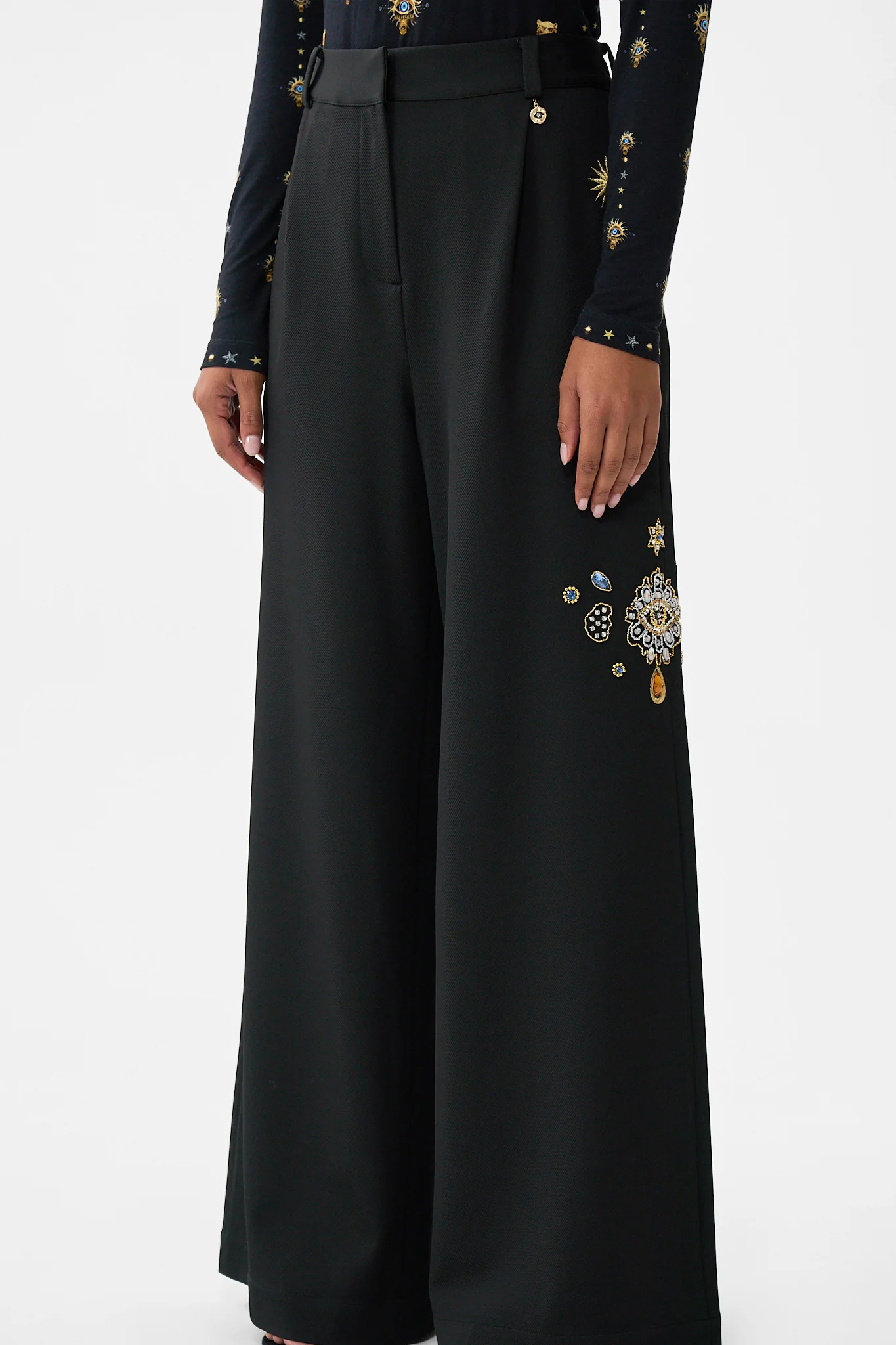 WIDE LEG WAISTED PANT AMULETS AND ALCHEMY - Image 5