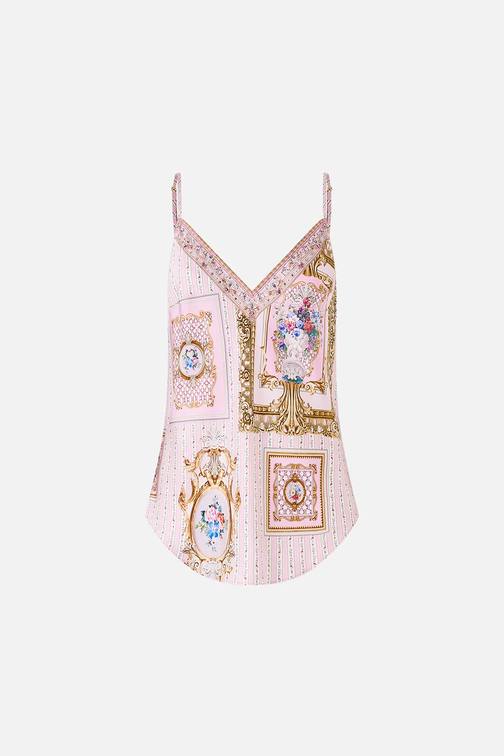 V-NECK BIAS CAMI PALATIAL PASTELS - Image 3