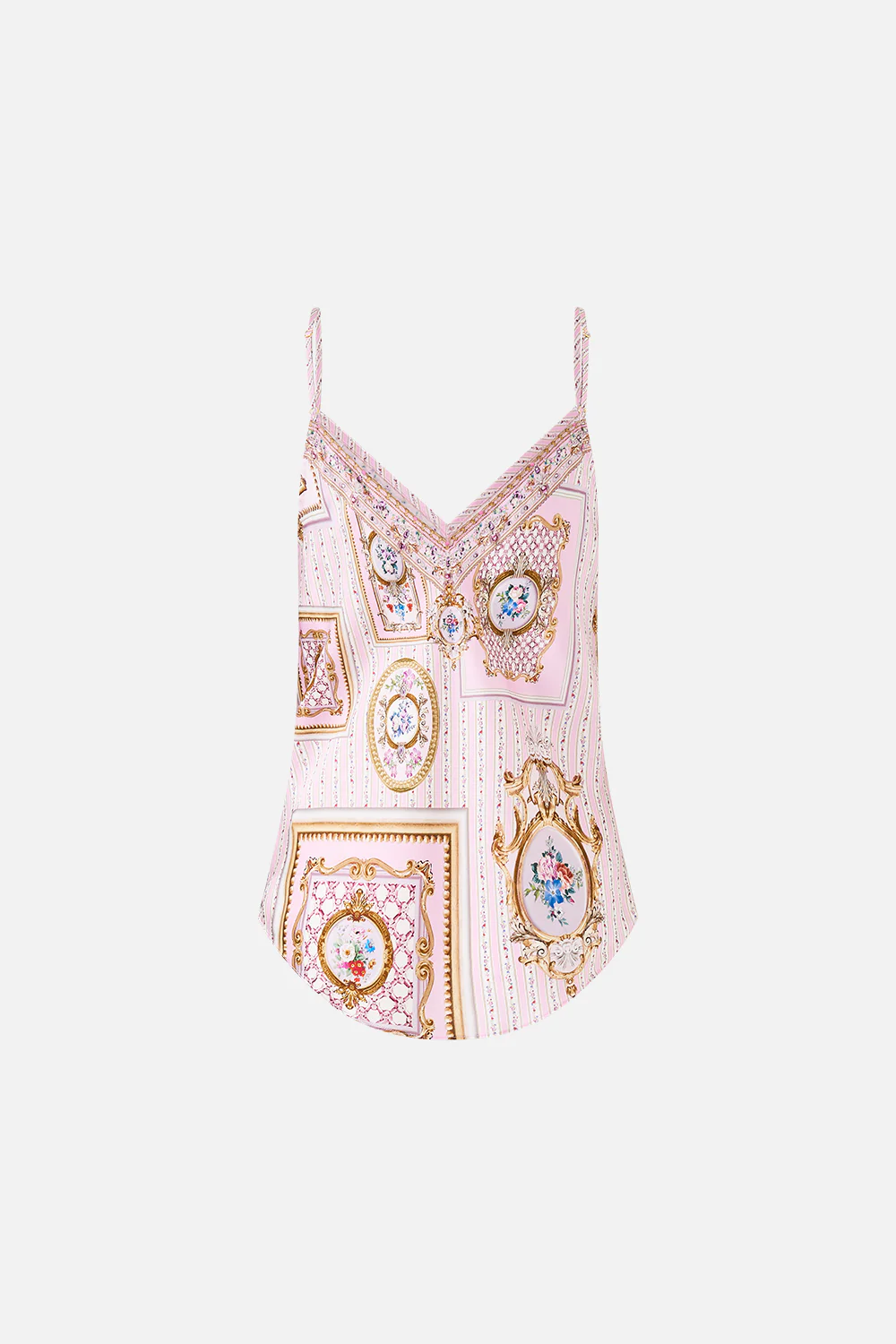 V-NECK BIAS CAMI PALATIAL PASTELS - Image 6