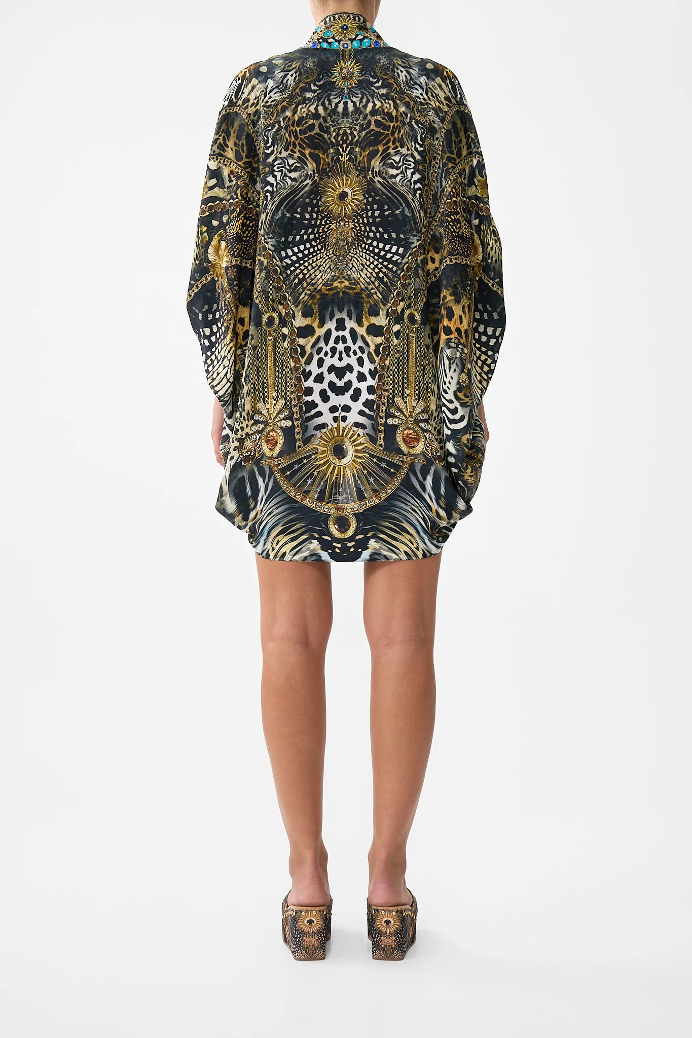 OPEN FRONT CARDI CAPE FELINE FOLKLORE - Image 2