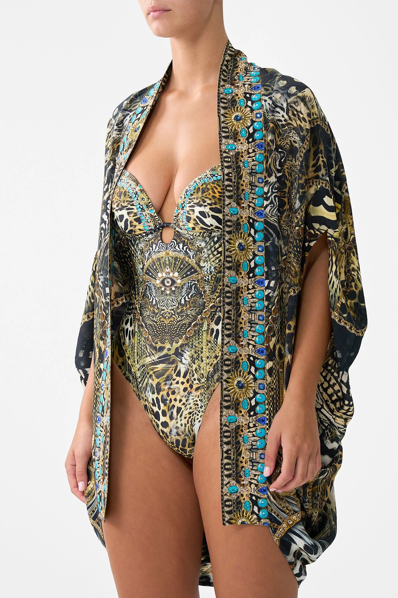 OPEN FRONT CARDI CAPE FELINE FOLKLORE - Image 5