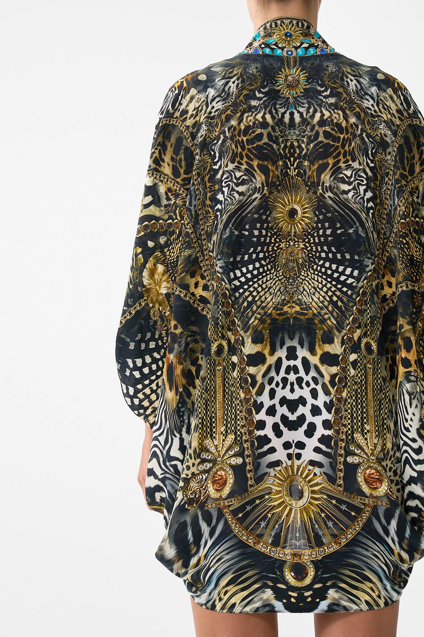 OPEN FRONT CARDI CAPE FELINE FOLKLORE - Image 6