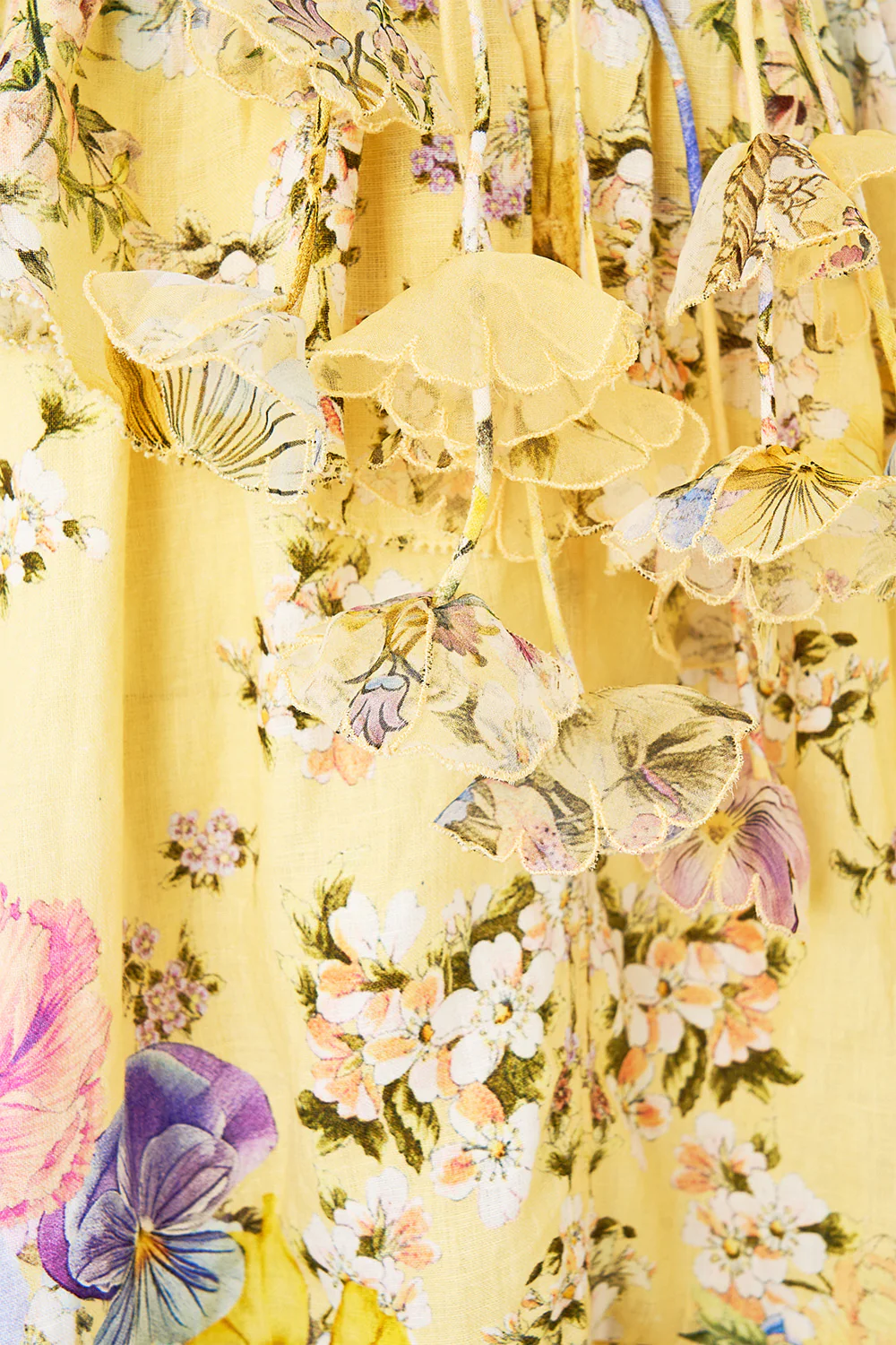 WAISTED SHORT DRESS WITH RUFFLE DETAILS DARLING BUDS - Image 8
