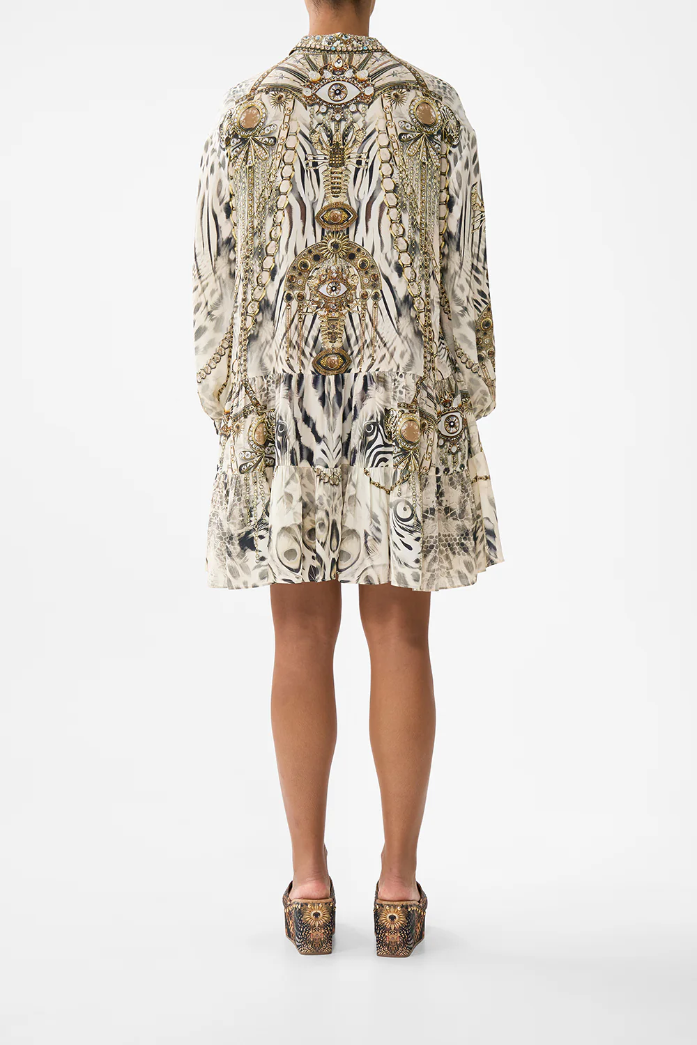 LONG SLEEVE TIERED SHORT DRESS LADY LIONHEART - Image 2