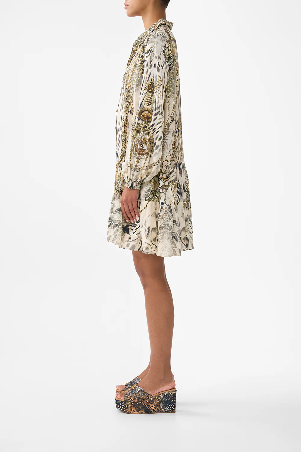 LONG SLEEVE TIERED SHORT DRESS LADY LIONHEART - Image 4