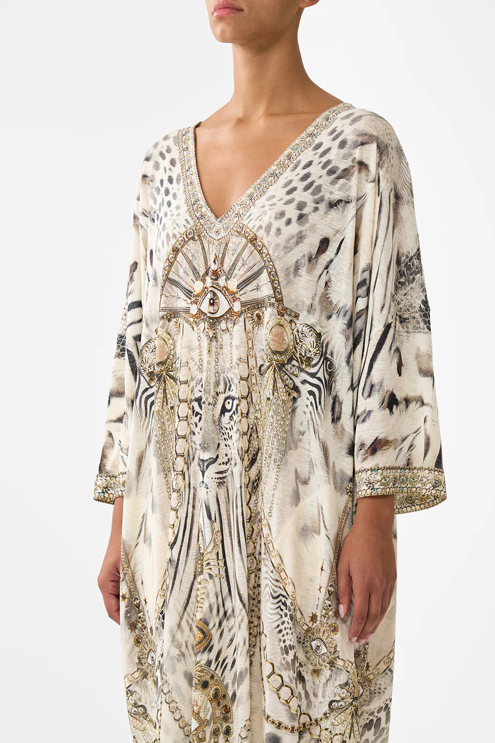 V NECK BATWING KAFTAN LADY LIONHEART - Image 5