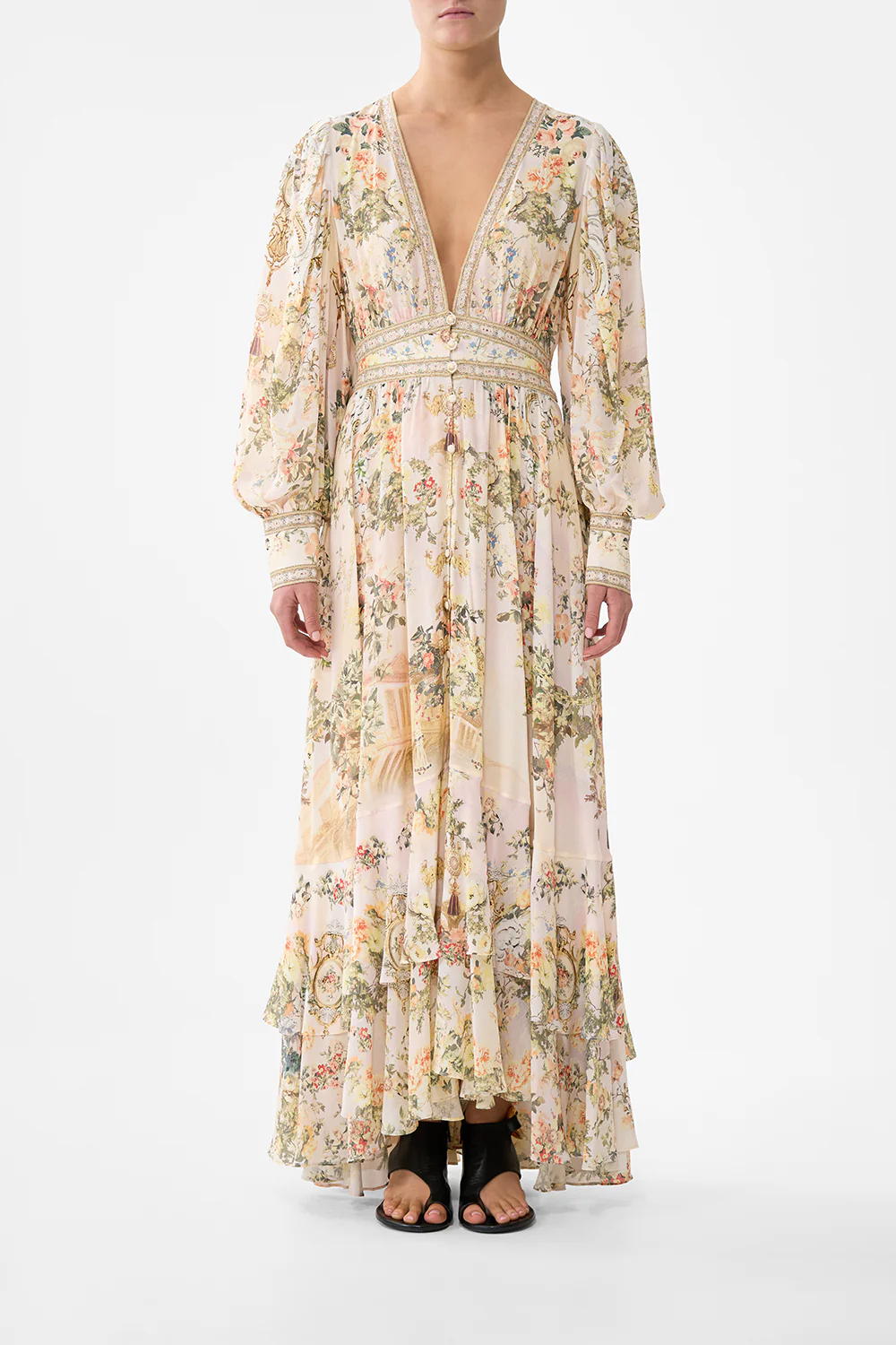 LONG BUTTON FRONT DRESS TWILIGHT IN ISTANBUL