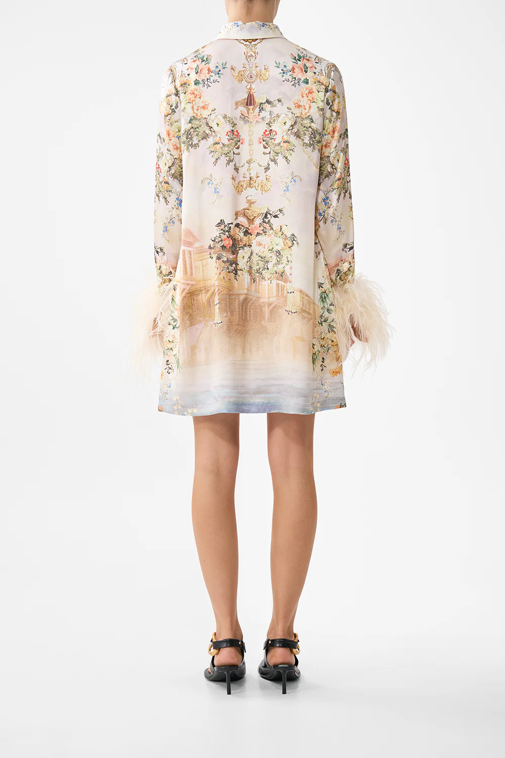 MINI SHIRT DRESS WITH FEATHERS TWILIGHT IN ISTANBUL - Image 2