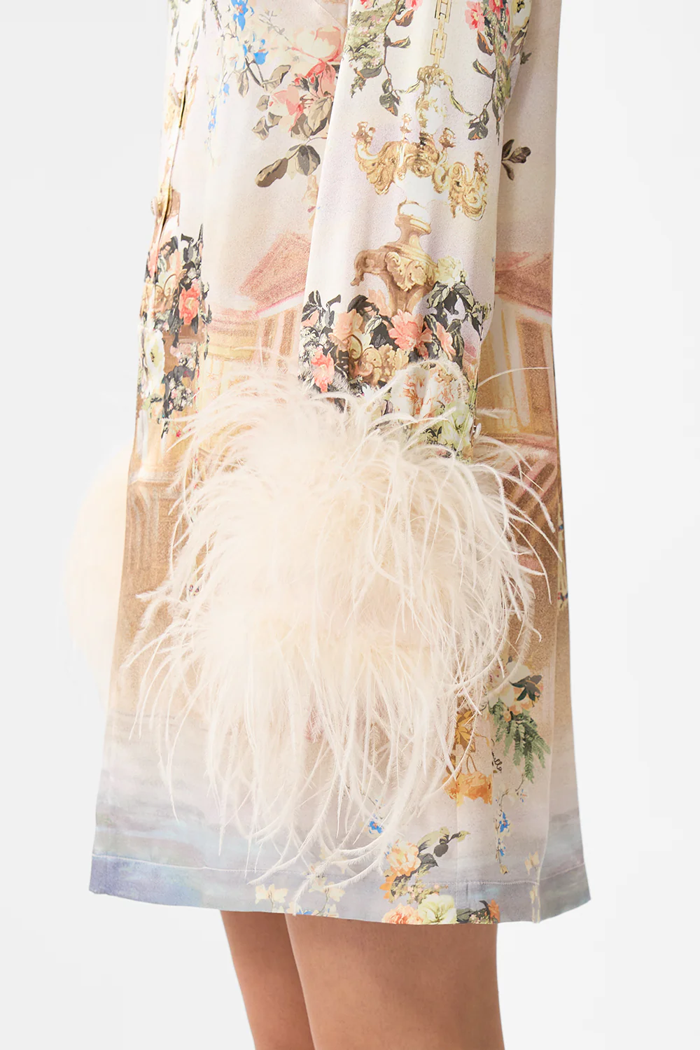 MINI SHIRT DRESS WITH FEATHERS TWILIGHT IN ISTANBUL - Image 6