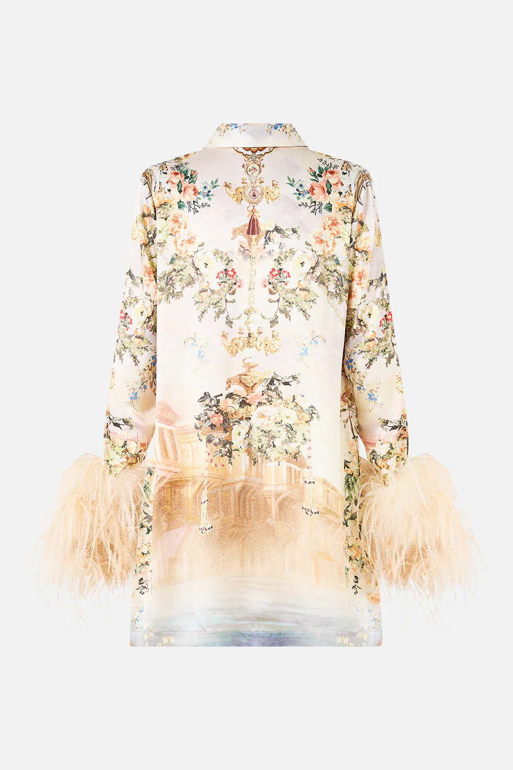 MINI SHIRT DRESS WITH FEATHERS TWILIGHT IN ISTANBUL - Image 7