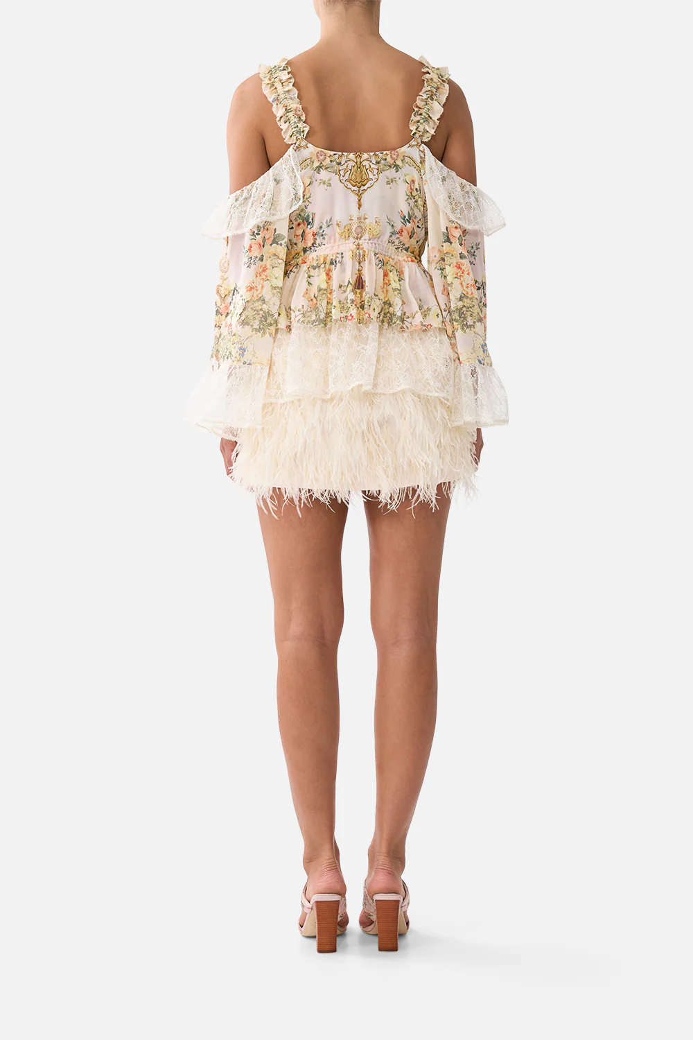 FEATHER MINI SKIRT TWILIGHT IN ISTANBUL - Image 2