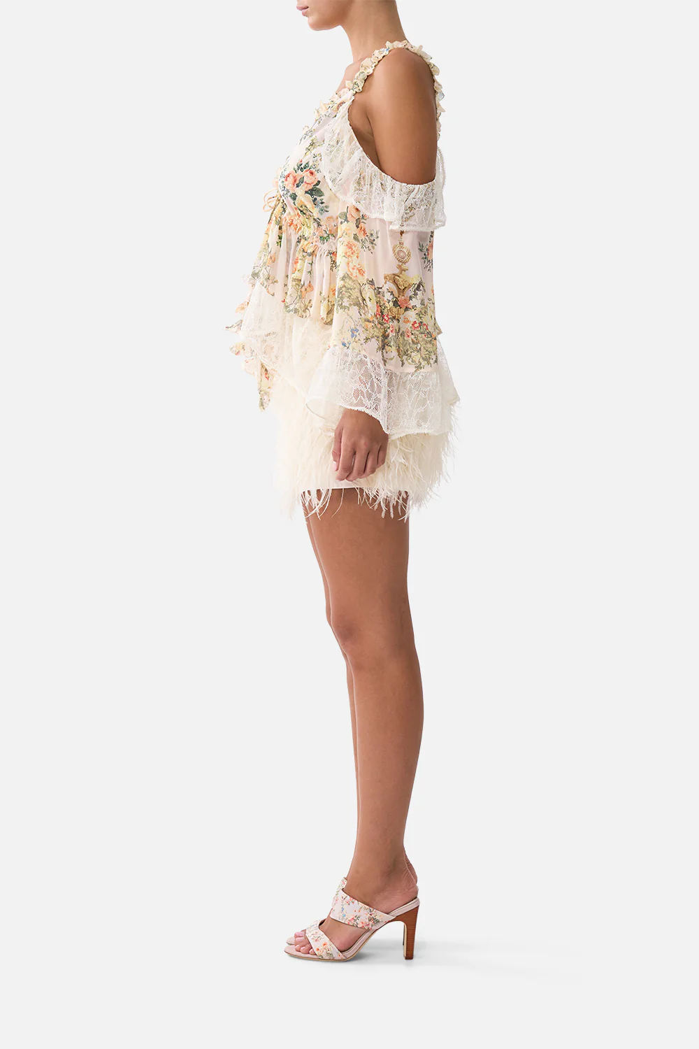 FEATHER MINI SKIRT TWILIGHT IN ISTANBUL - Image 4