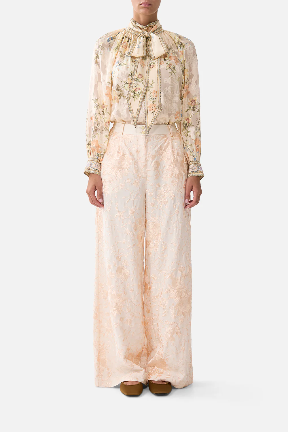 WIDE LEG WAISTED PANT TWILIGHT IN ISTANBUL