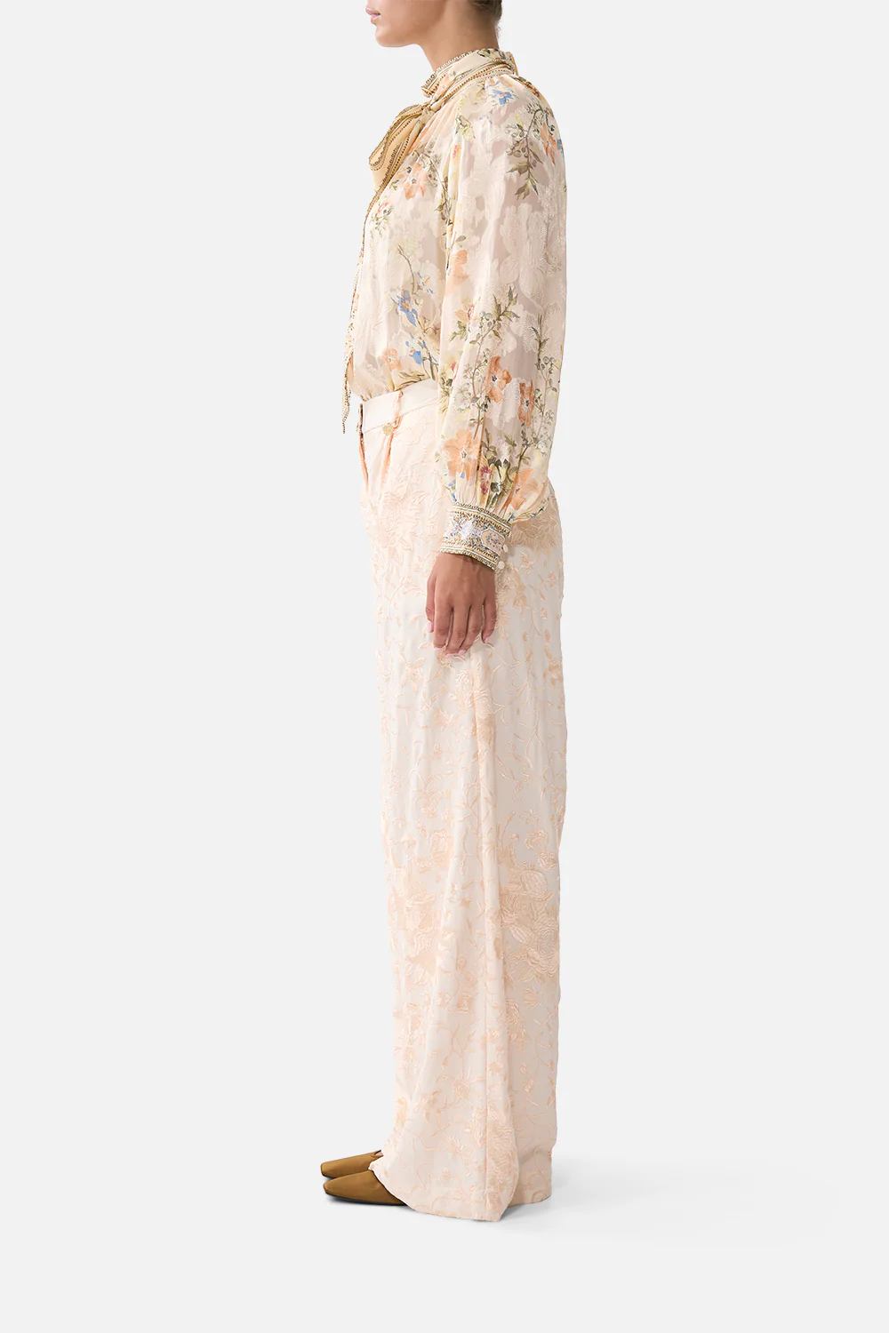 WIDE LEG WAISTED PANT TWILIGHT IN ISTANBUL - Image 4