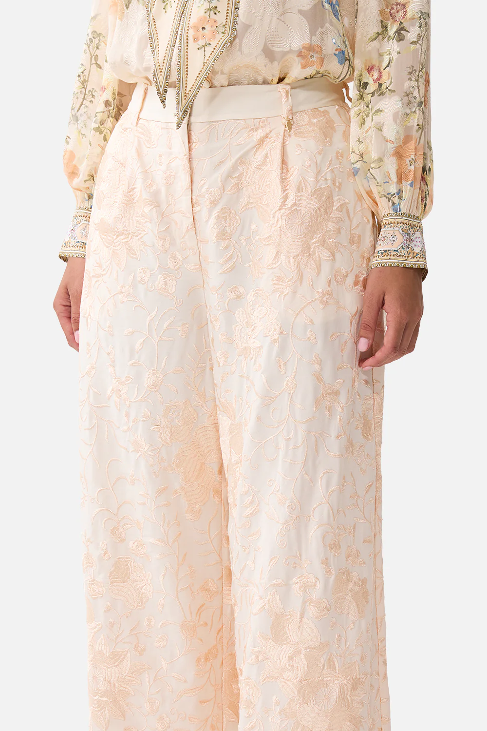 WIDE LEG WAISTED PANT TWILIGHT IN ISTANBUL - Image 5