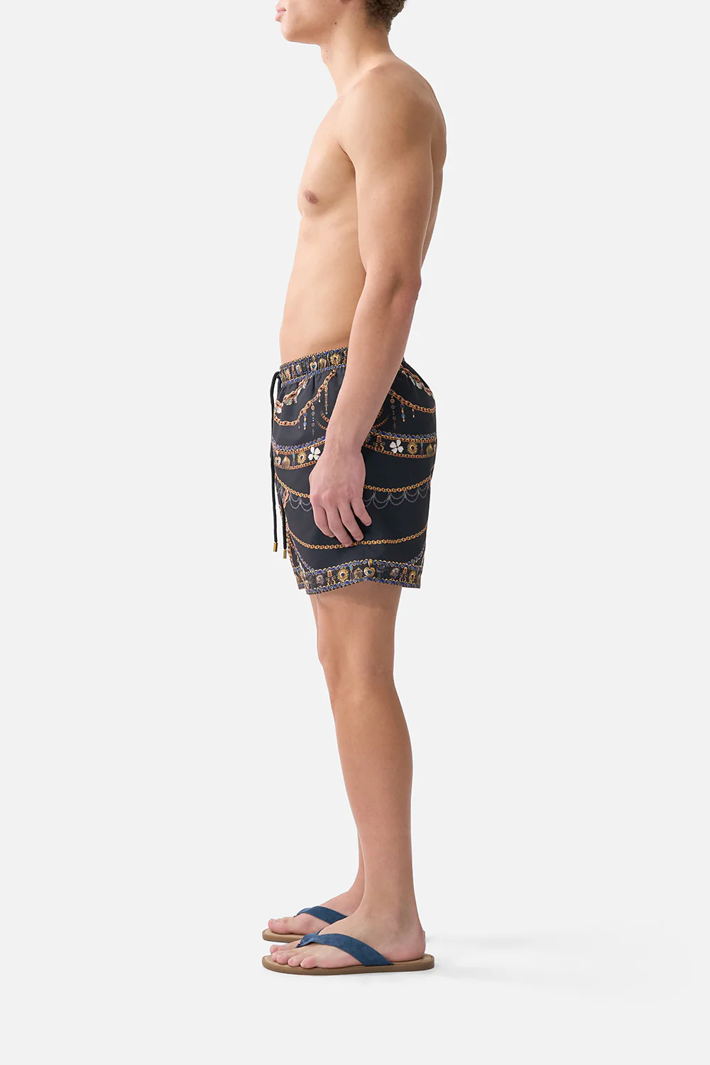 MID LENGTH BOARDSHORT WITH ELASTIC WAIST AMULETS AND ALCHEMY - Image 4