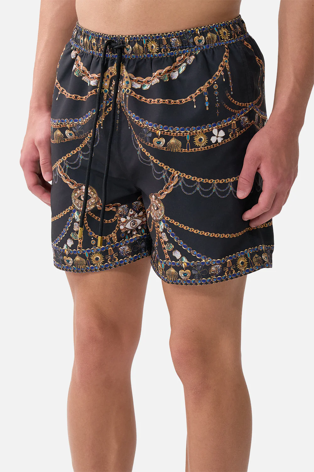 MID LENGTH BOARDSHORT WITH ELASTIC WAIST AMULETS AND ALCHEMY - Image 5