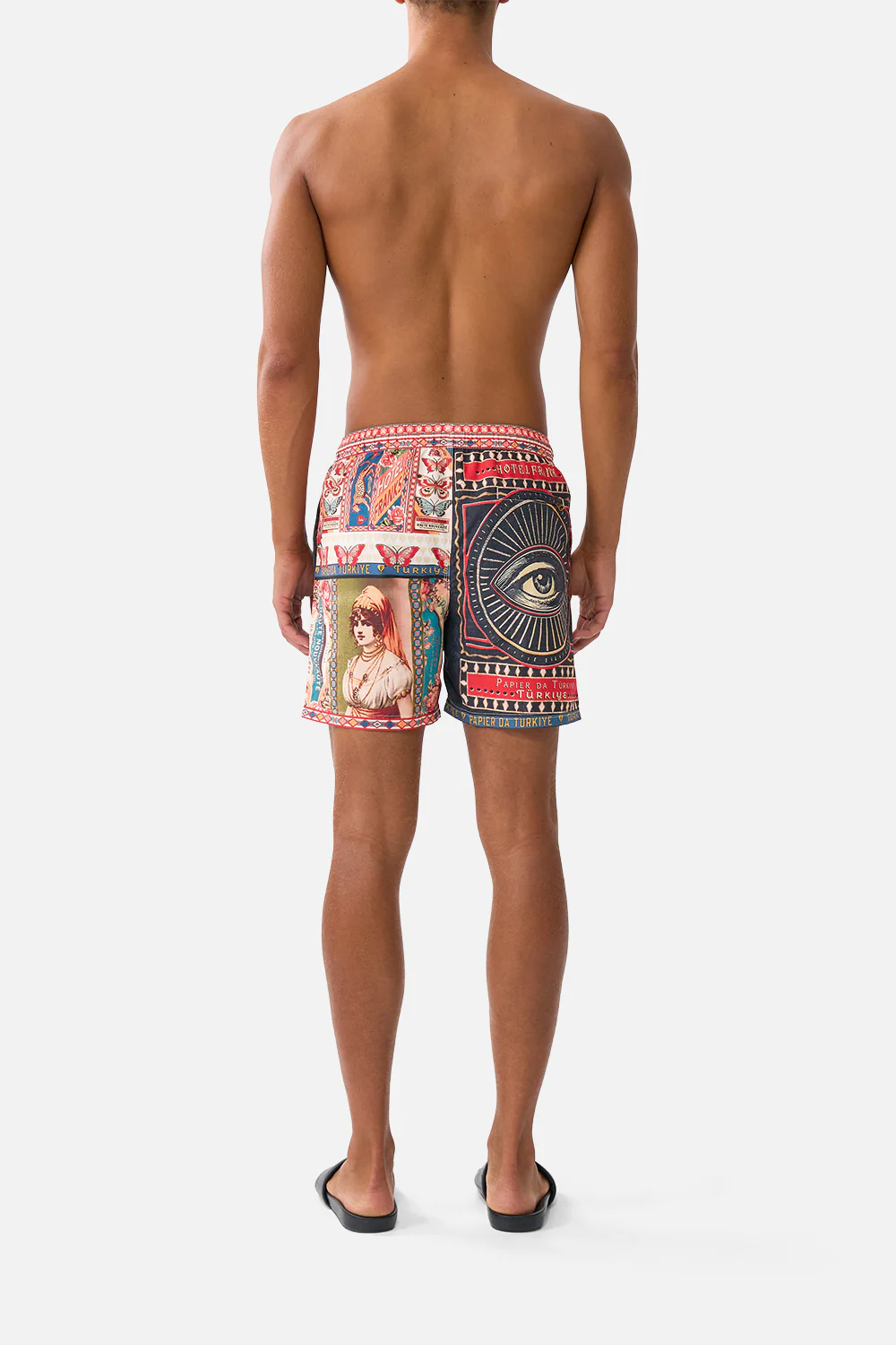 MID LENGTH BOARDSHORT WITH ELASTIC WAIST HIGH CLASS HOOKAH - Image 2