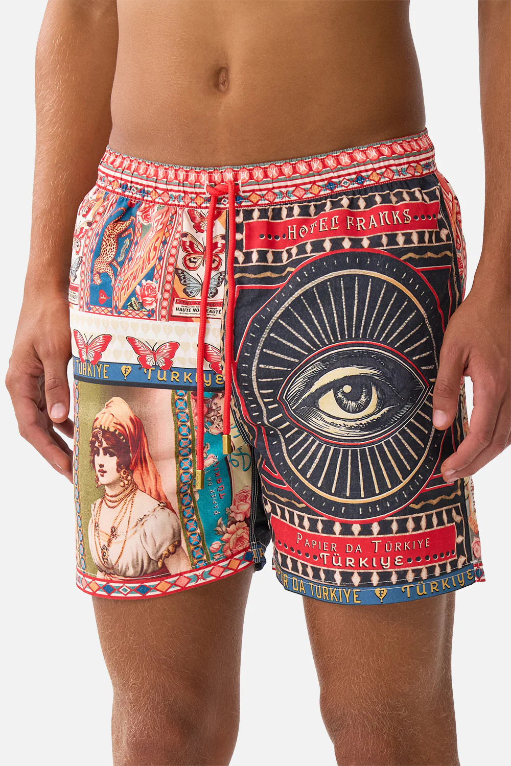 MID LENGTH BOARDSHORT WITH ELASTIC WAIST HIGH CLASS HOOKAH - Image 5