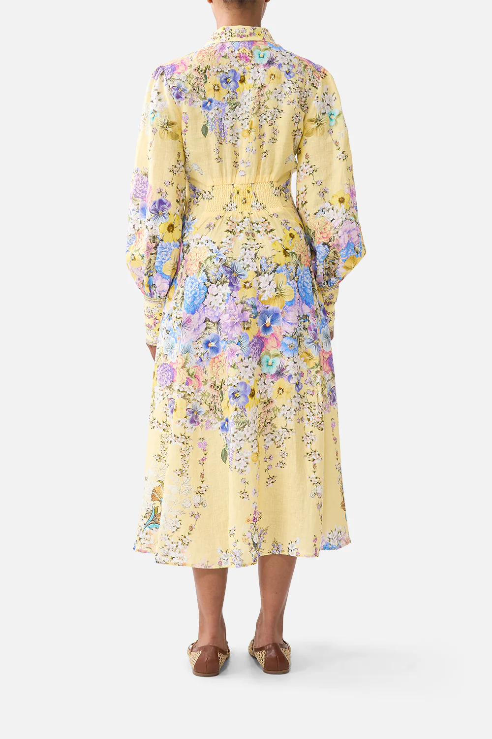 WAIST TIE SHIRT DRESS DARLING BUDS - Image 2