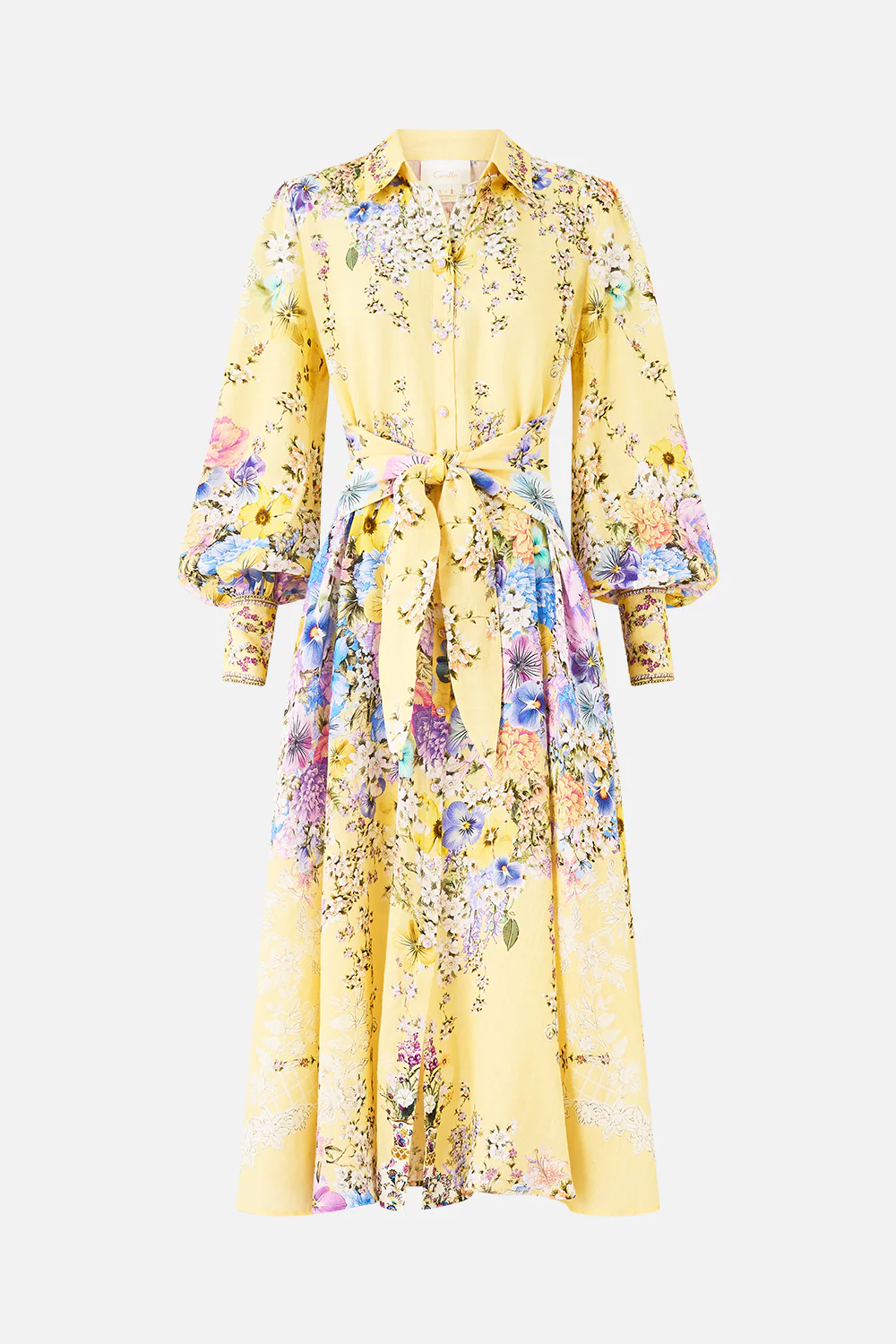 WAIST TIE SHIRT DRESS DARLING BUDS - Image 3