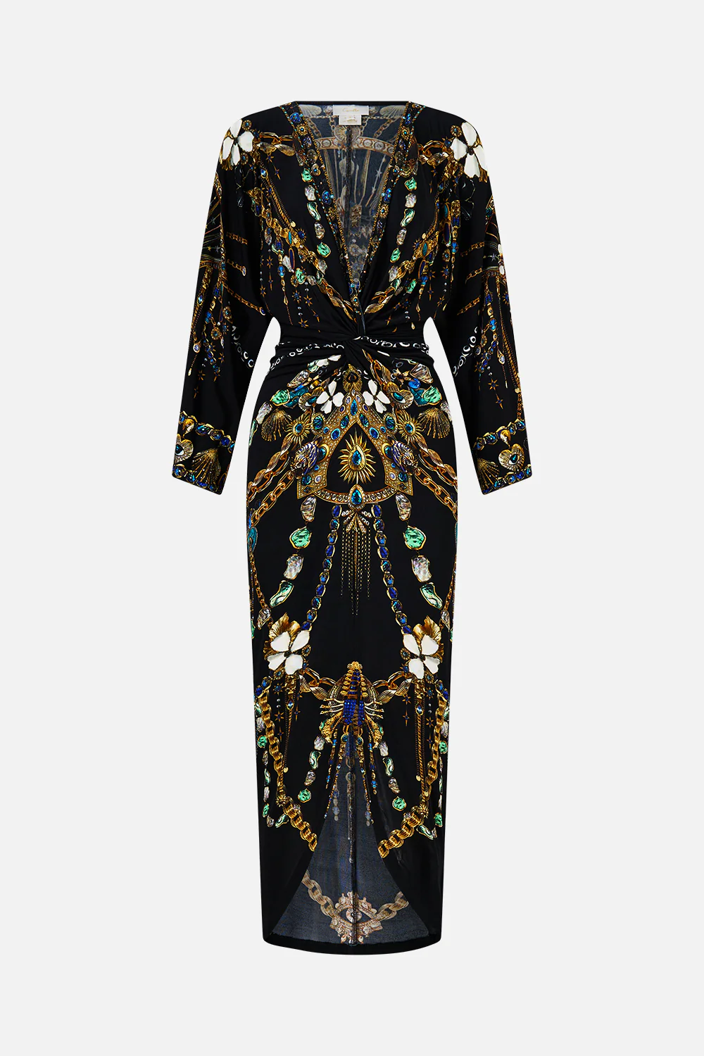 LONG SPLIT FRONT TWIST DRESS AMULETS AND ALCHEMY - Image 3