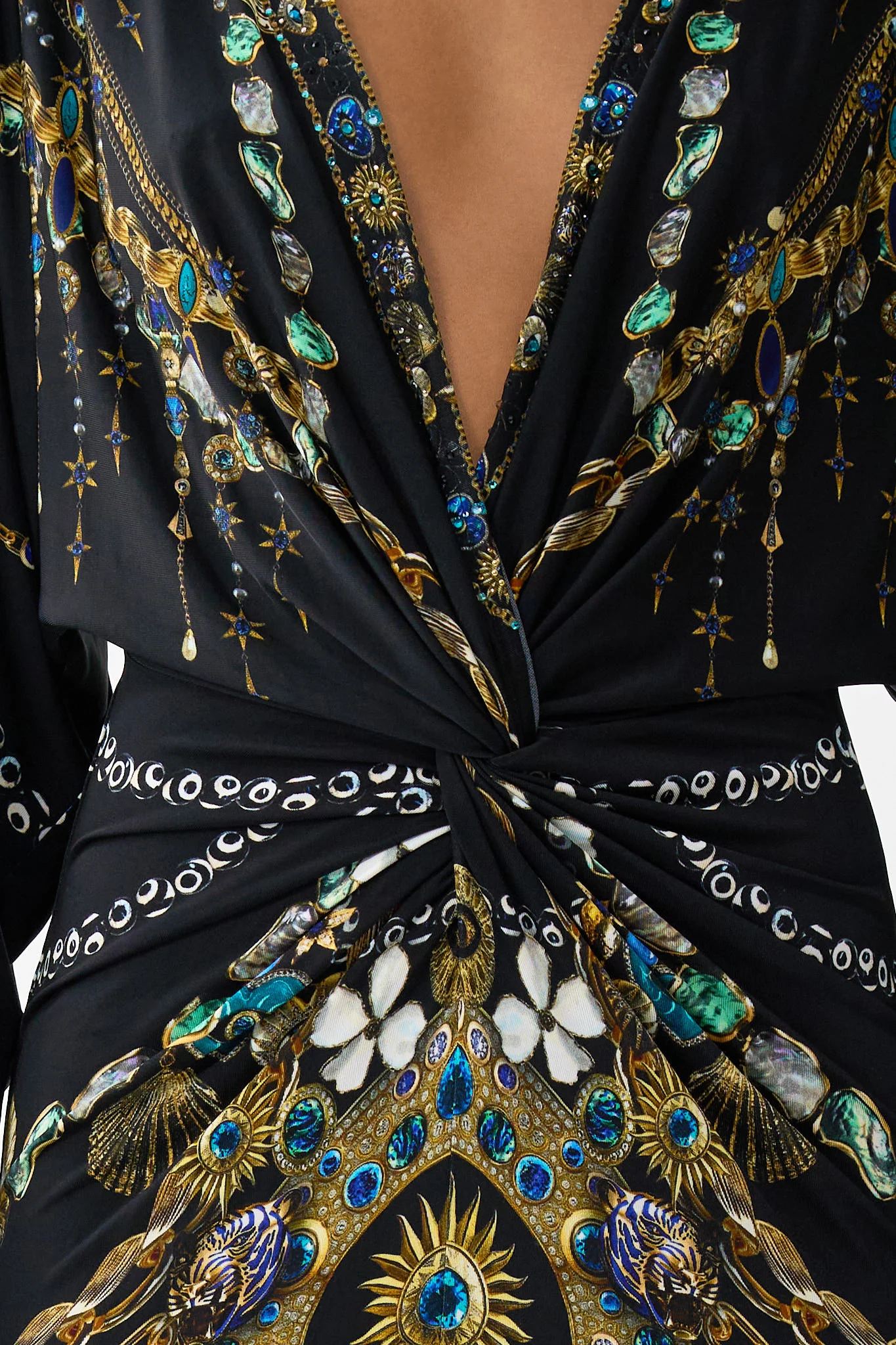 LONG SPLIT FRONT TWIST DRESS AMULETS AND ALCHEMY - Image 6