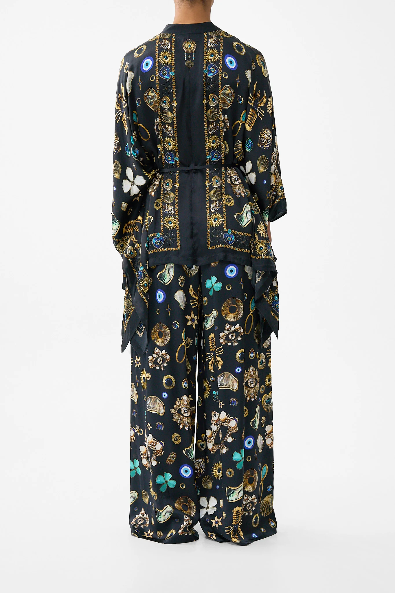 BUTTON THROUGH SCARF BLOUSE AMULETS AND ALCHEMY - Image 2