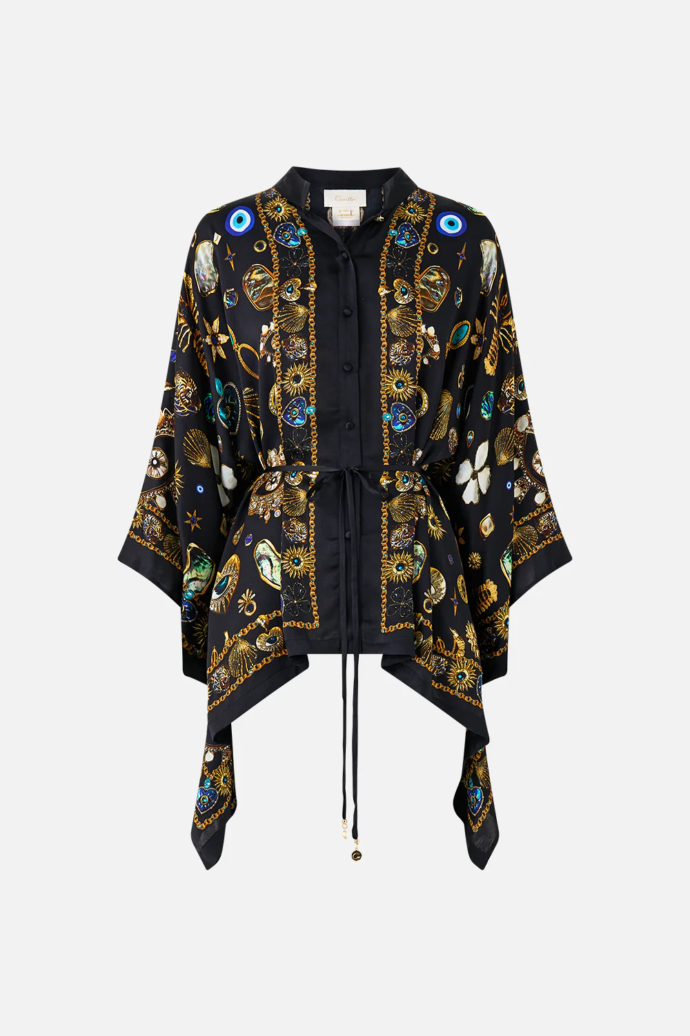 BUTTON THROUGH SCARF BLOUSE AMULETS AND ALCHEMY - Image 3