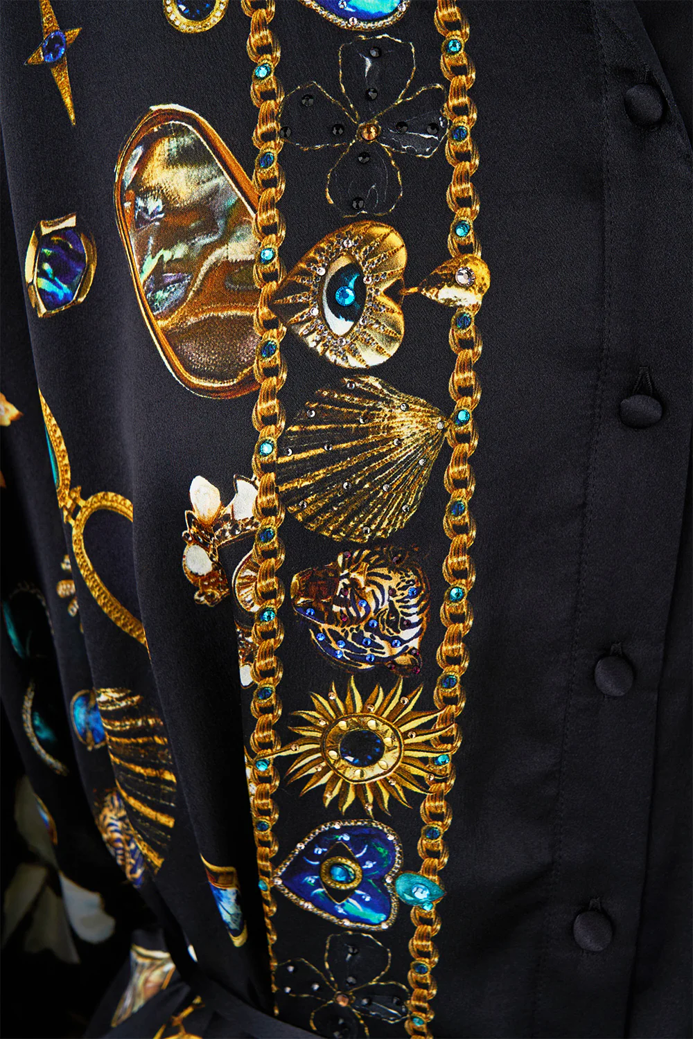 BUTTON THROUGH SCARF BLOUSE AMULETS AND ALCHEMY - Image 8