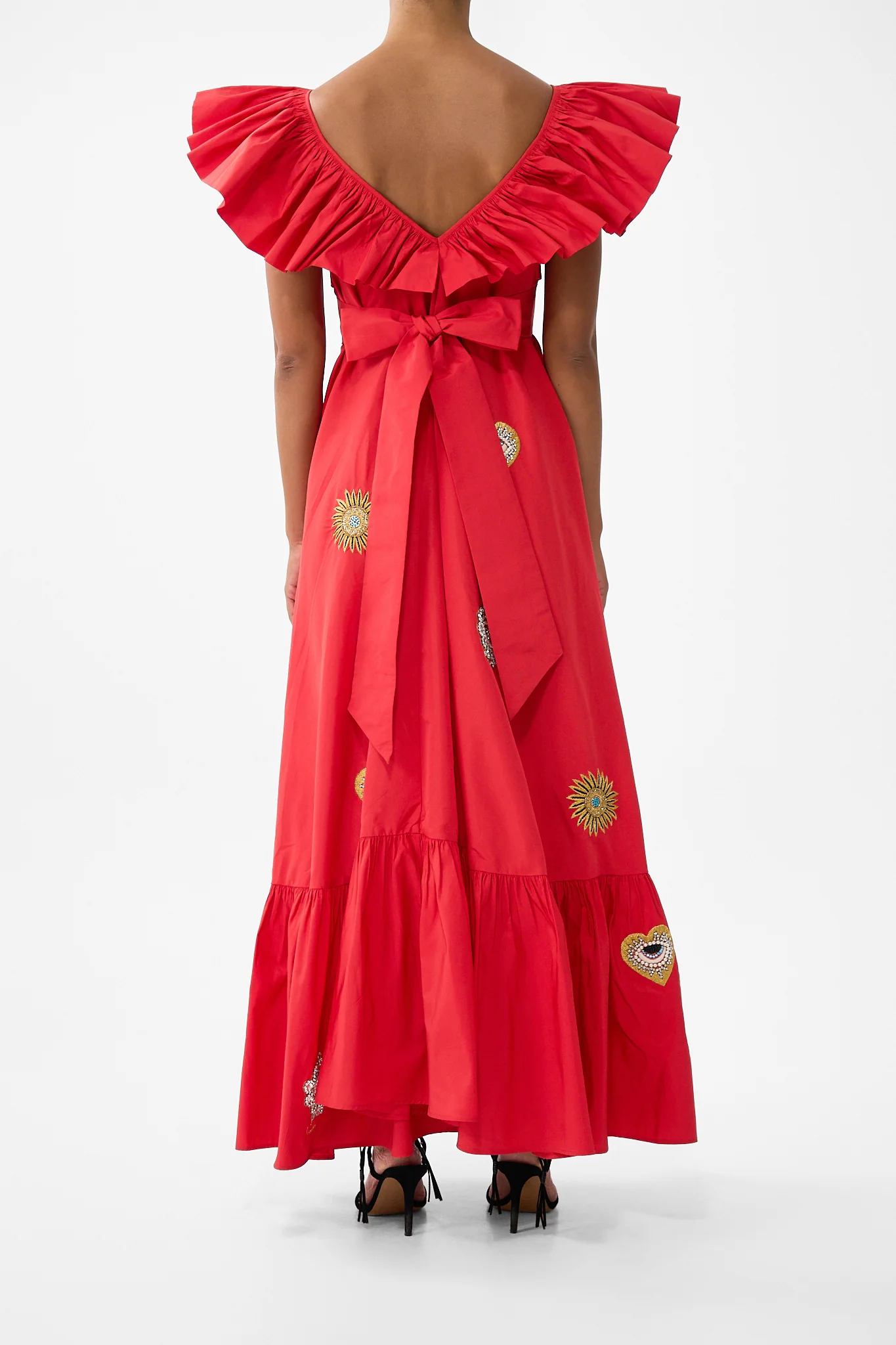 FRILL NECK DRESS WITH HARDWARE NAZAR NIRVANA - Image 2