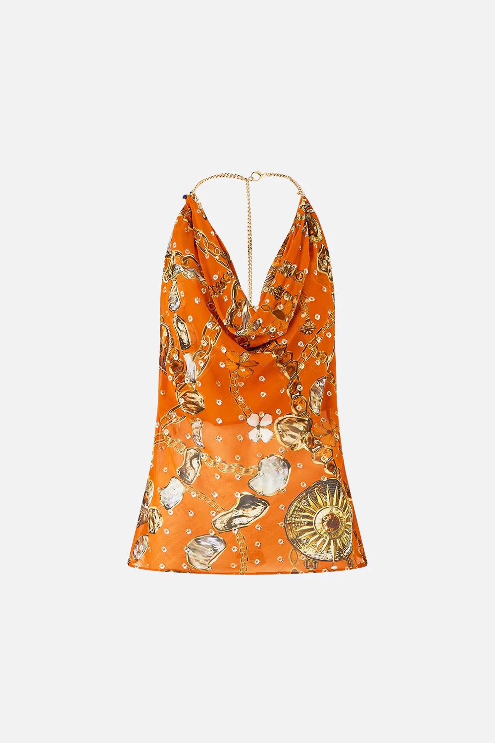 DRAPED TOP WITH HARDWARE TALISMANS OF TURKIYE - Image 3