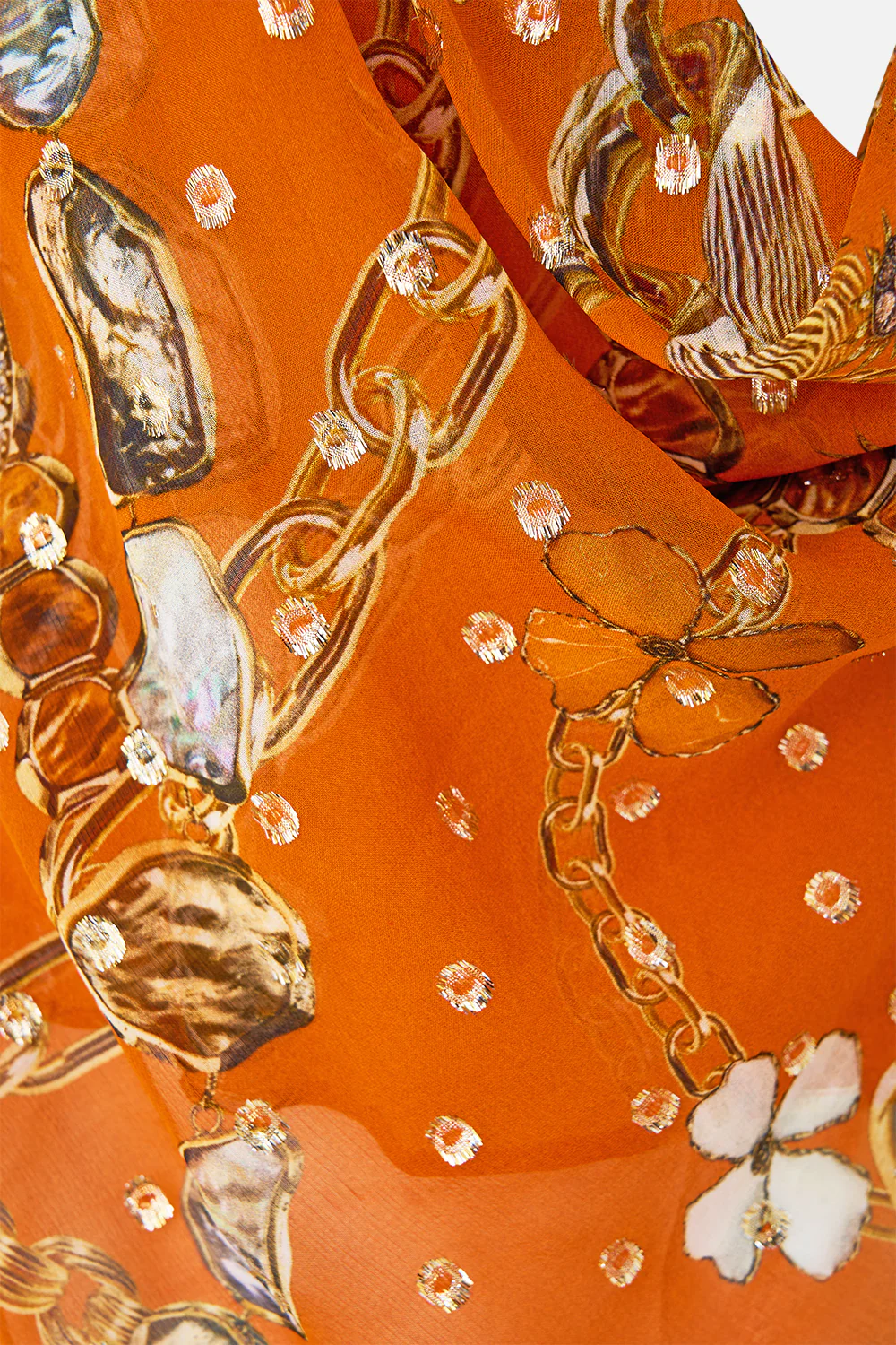 DRAPED TOP WITH HARDWARE TALISMANS OF TURKIYE - Image 7