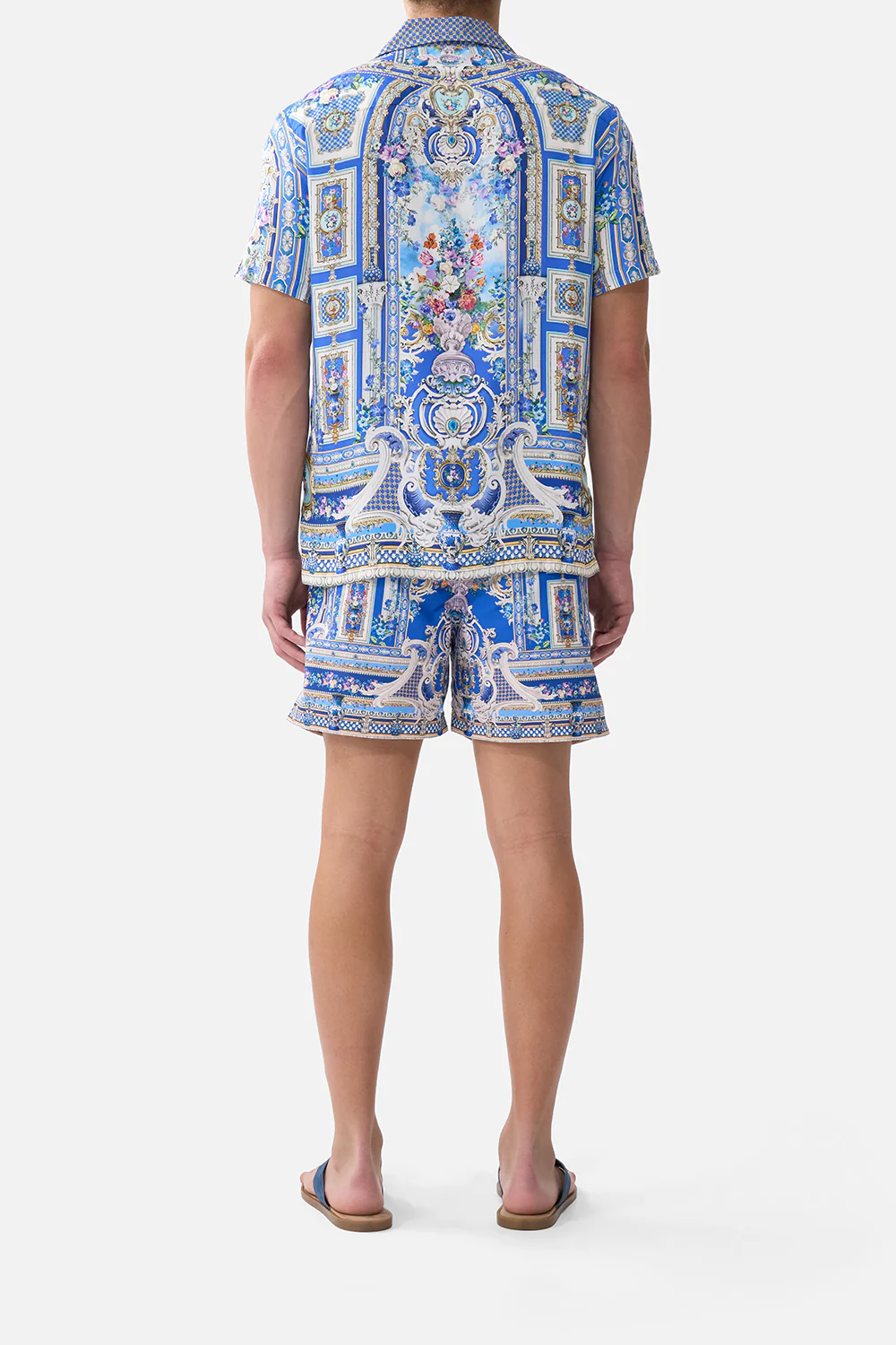 SHORT SLEEVE CAMP COLLARED SHIRT OTTOMAN OPULENCE - Image 2