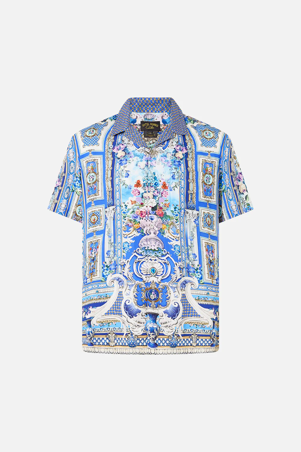 SHORT SLEEVE CAMP COLLARED SHIRT OTTOMAN OPULENCE - Image 3