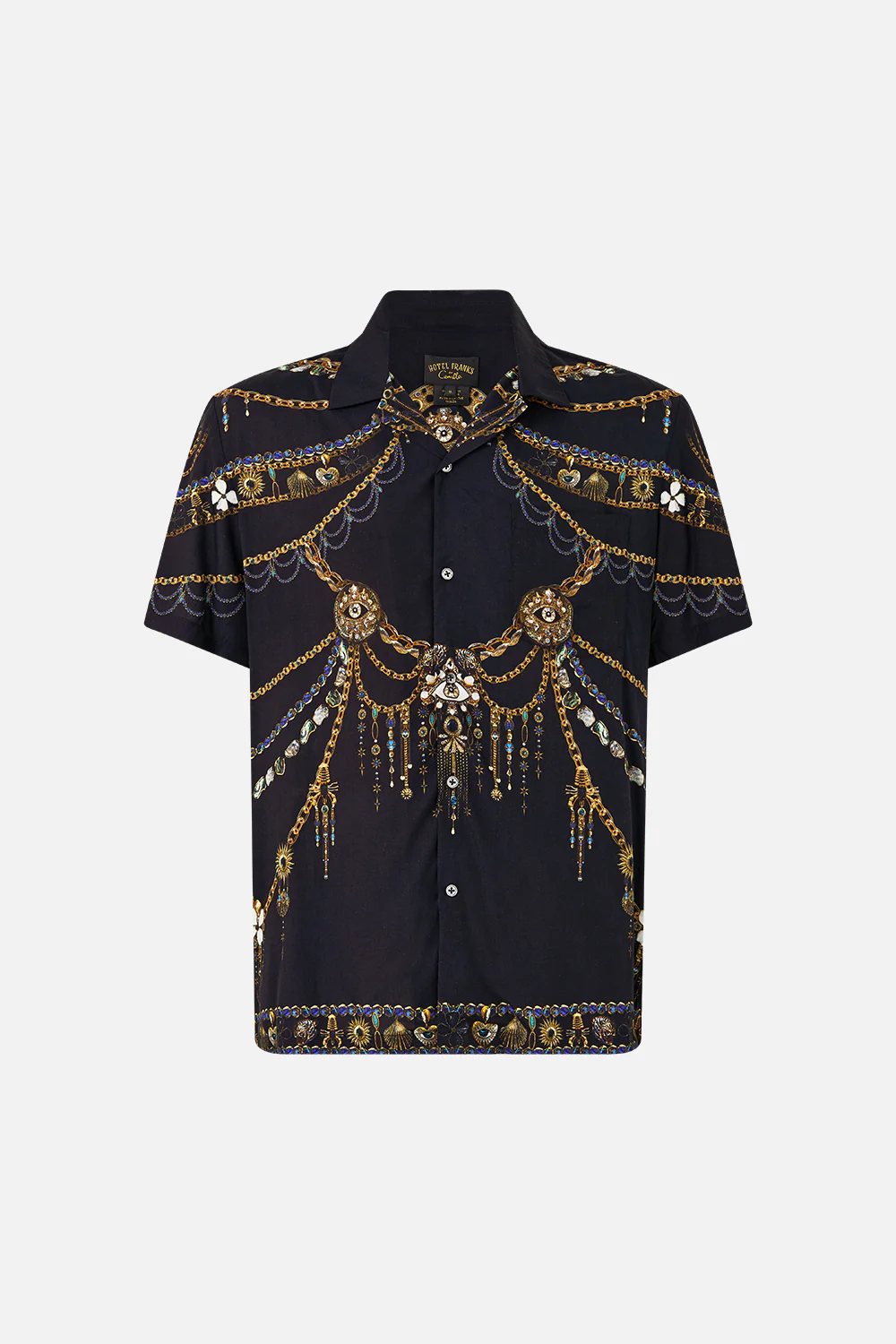 SHORT SLEEVE CAMP COLLARED SHIRT AMULETS AND ALCHEMY - Image 3