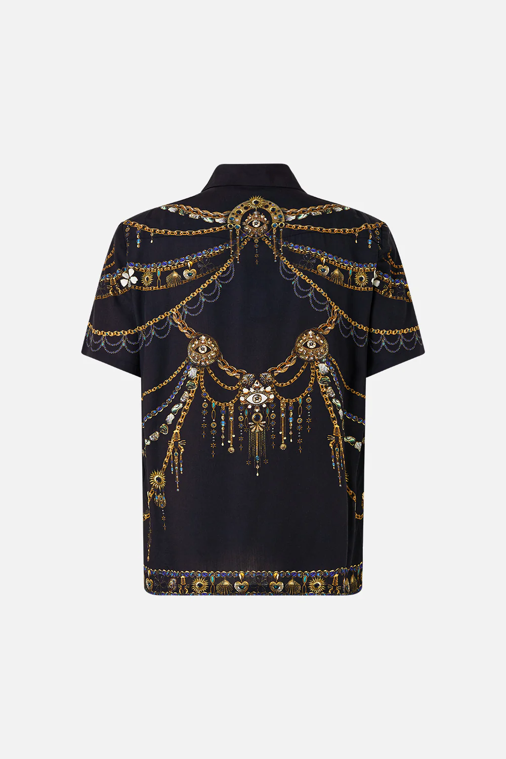SHORT SLEEVE CAMP COLLARED SHIRT AMULETS AND ALCHEMY - Image 6