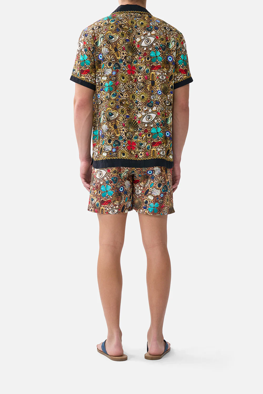 SHORT SLEEVE CAMP COLLARED SHIRT NAZAR NIRVANA - Image 2