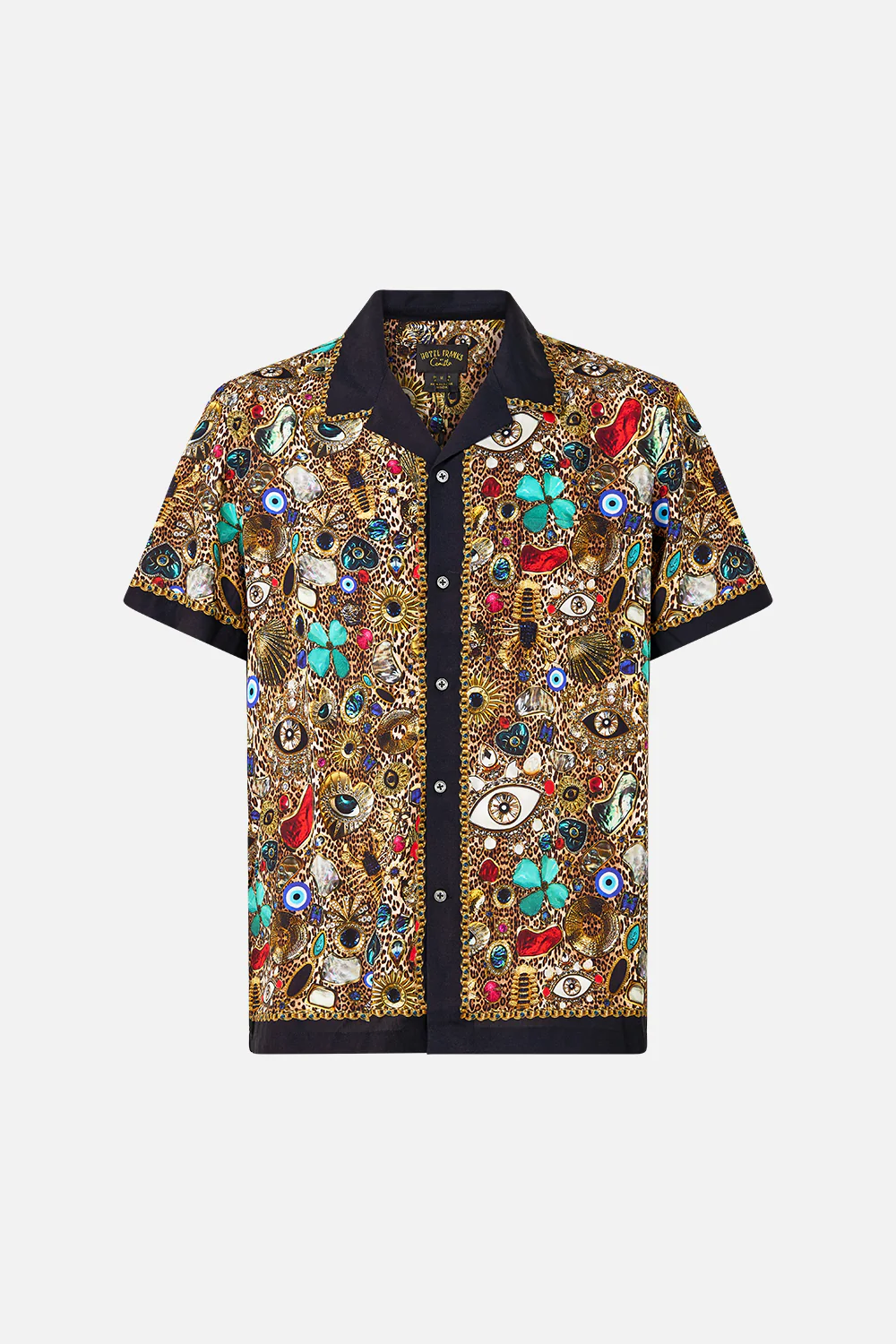 SHORT SLEEVE CAMP COLLARED SHIRT NAZAR NIRVANA - Image 3