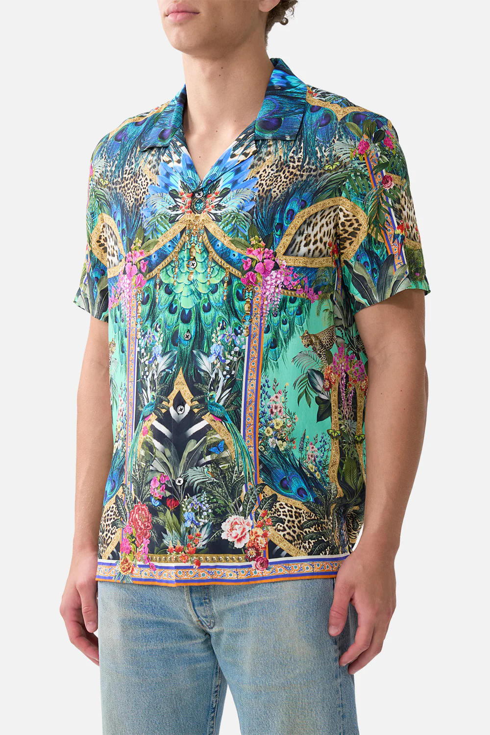 SHORT SLEEVE CAMP COLLARED SHIRT ANIMAL ALCHEMY - Image 5