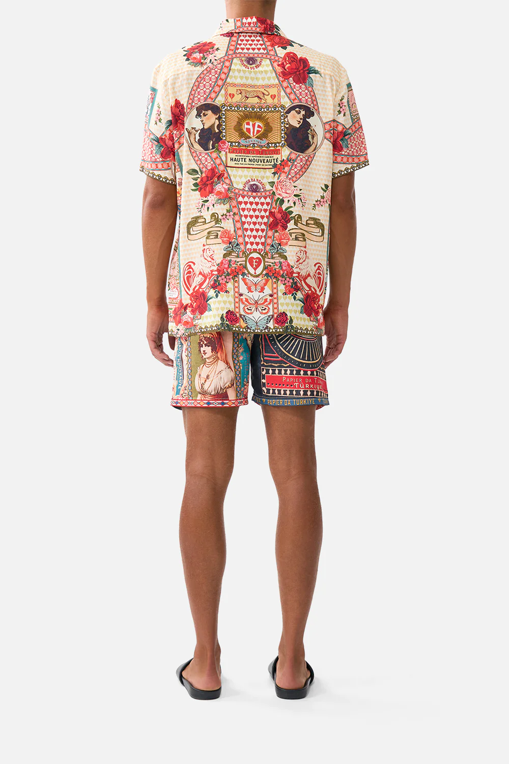 SHORT SLEEVE CAMP COLLARED SHIRT HIGH CLASS HOOKAH - Image 2